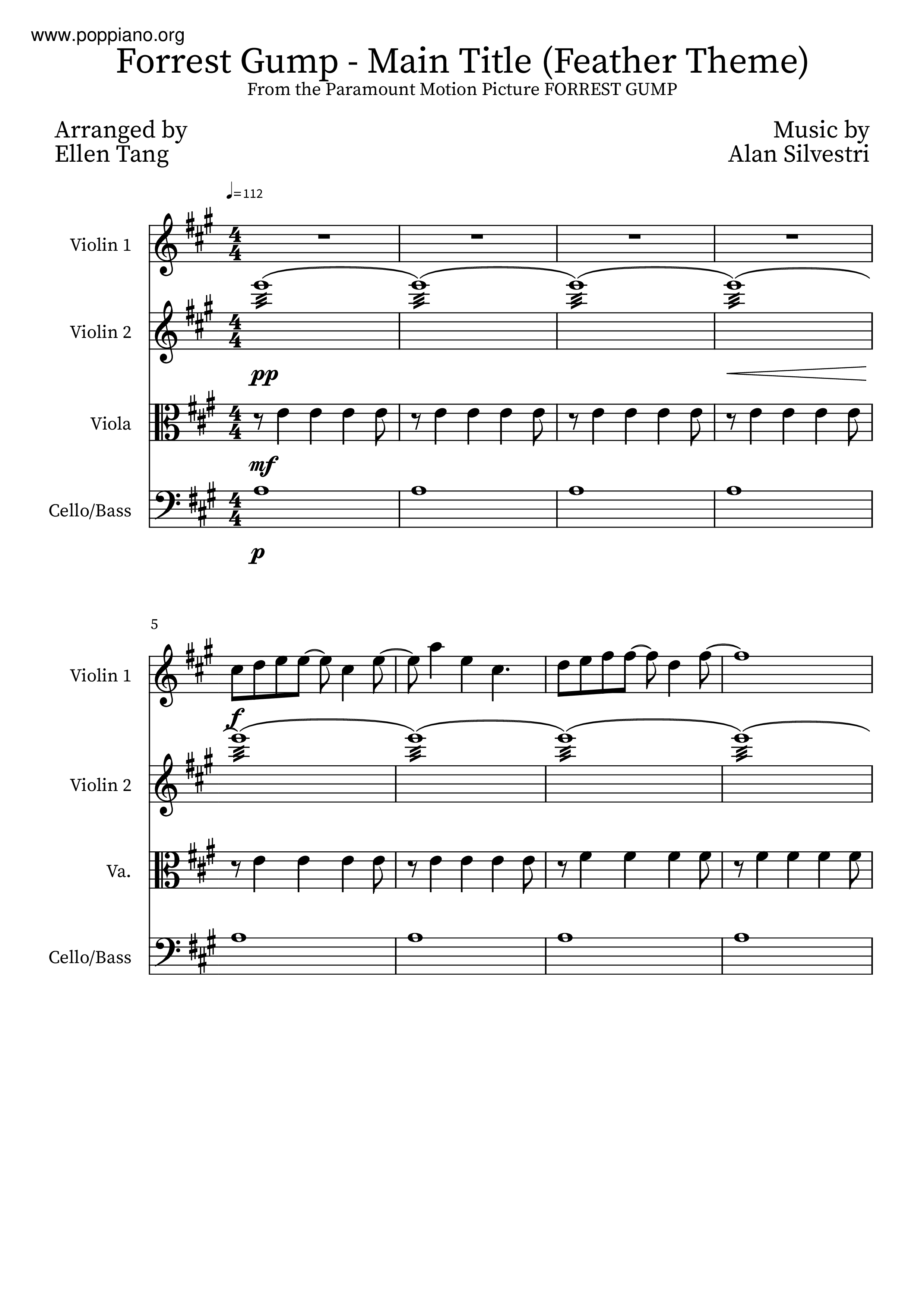 Blowing In The Wind Score