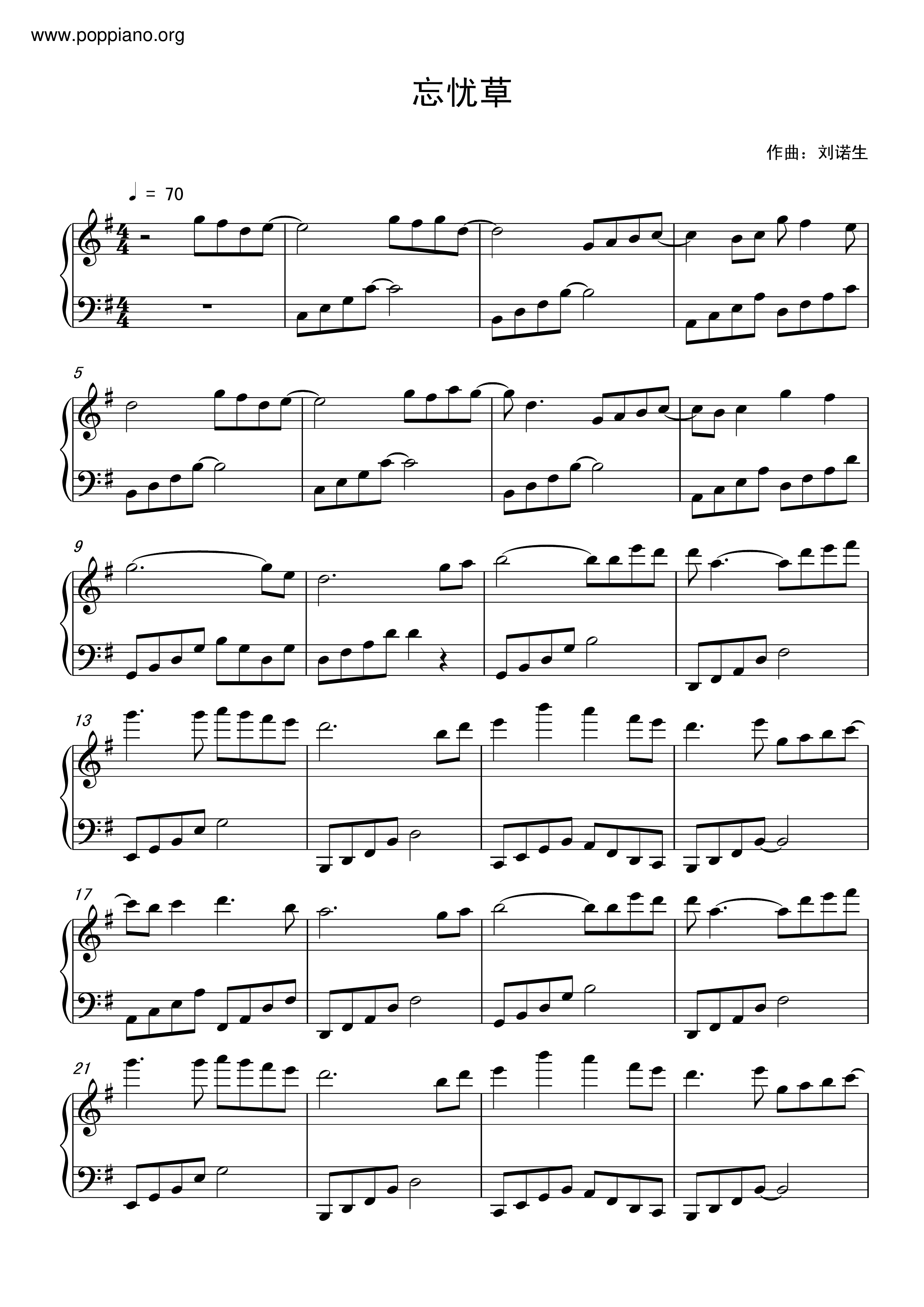 Forget-me-not Score