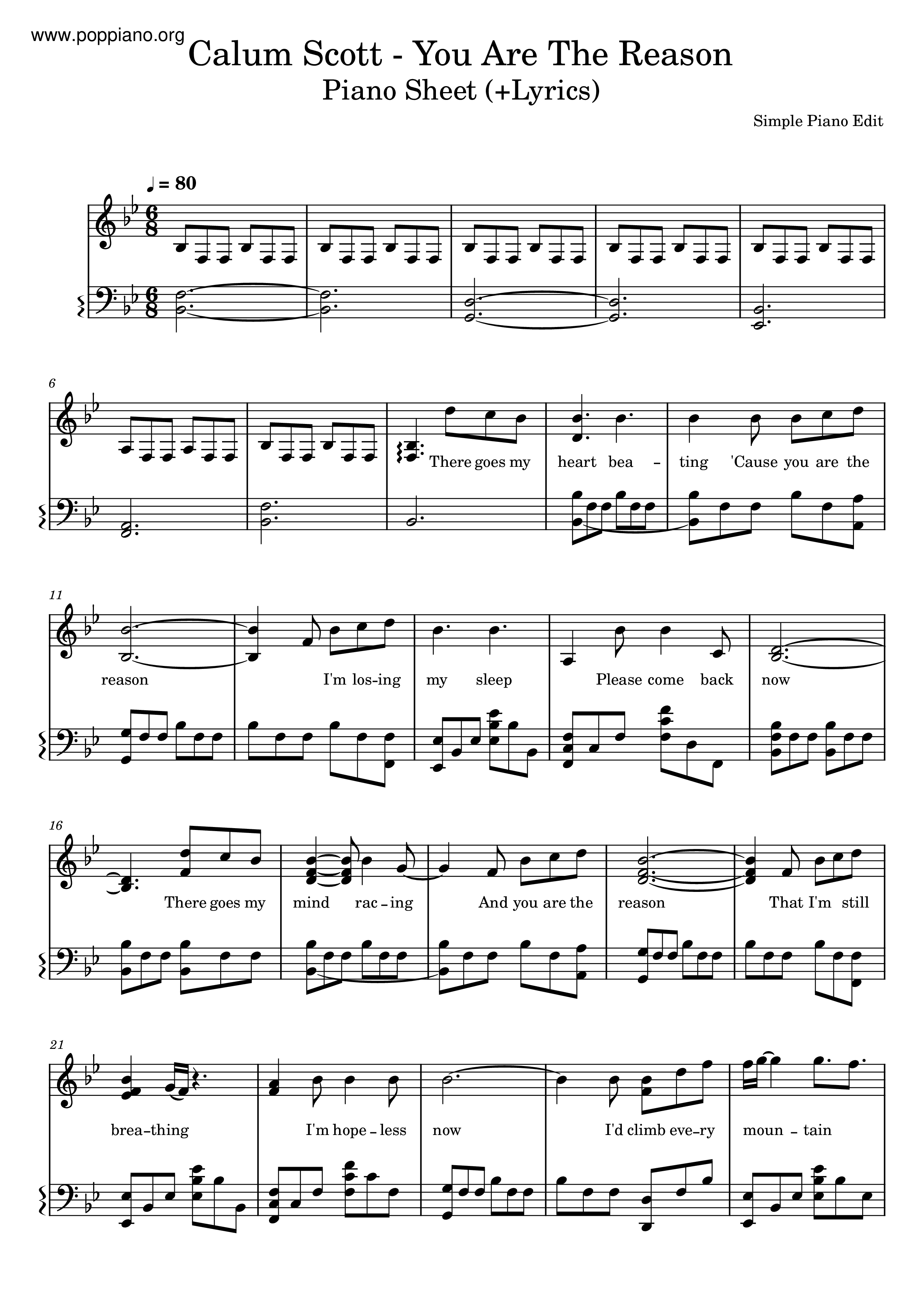 Calum scott you are the reason sheet music pdf free score download 