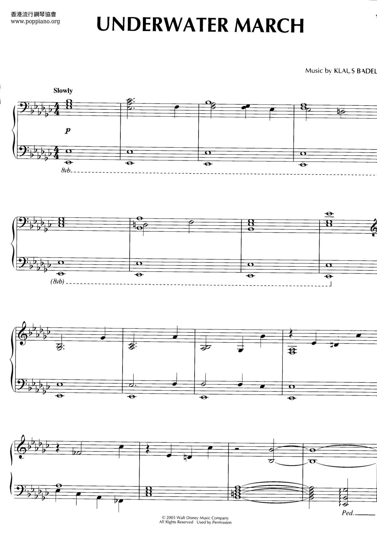 Underwater March Score