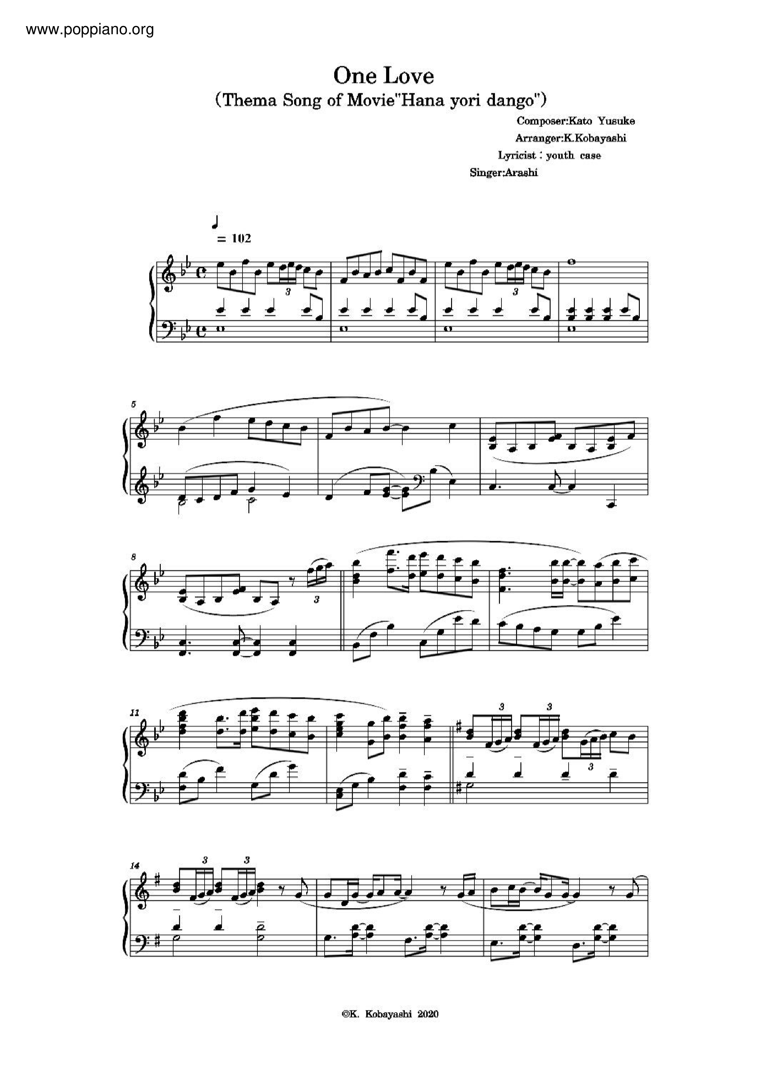 One Love Score