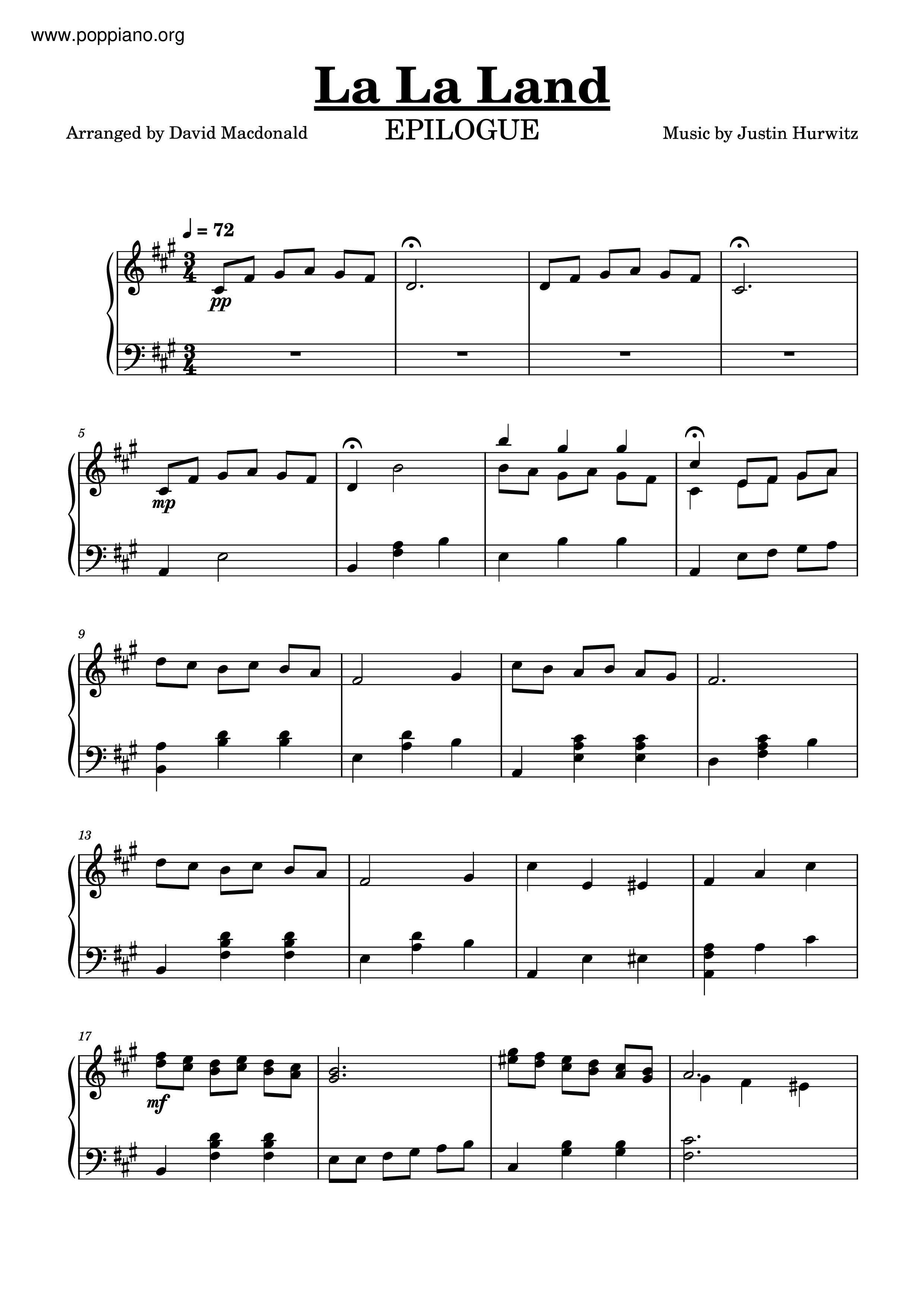 La La Land-Epilogue Score