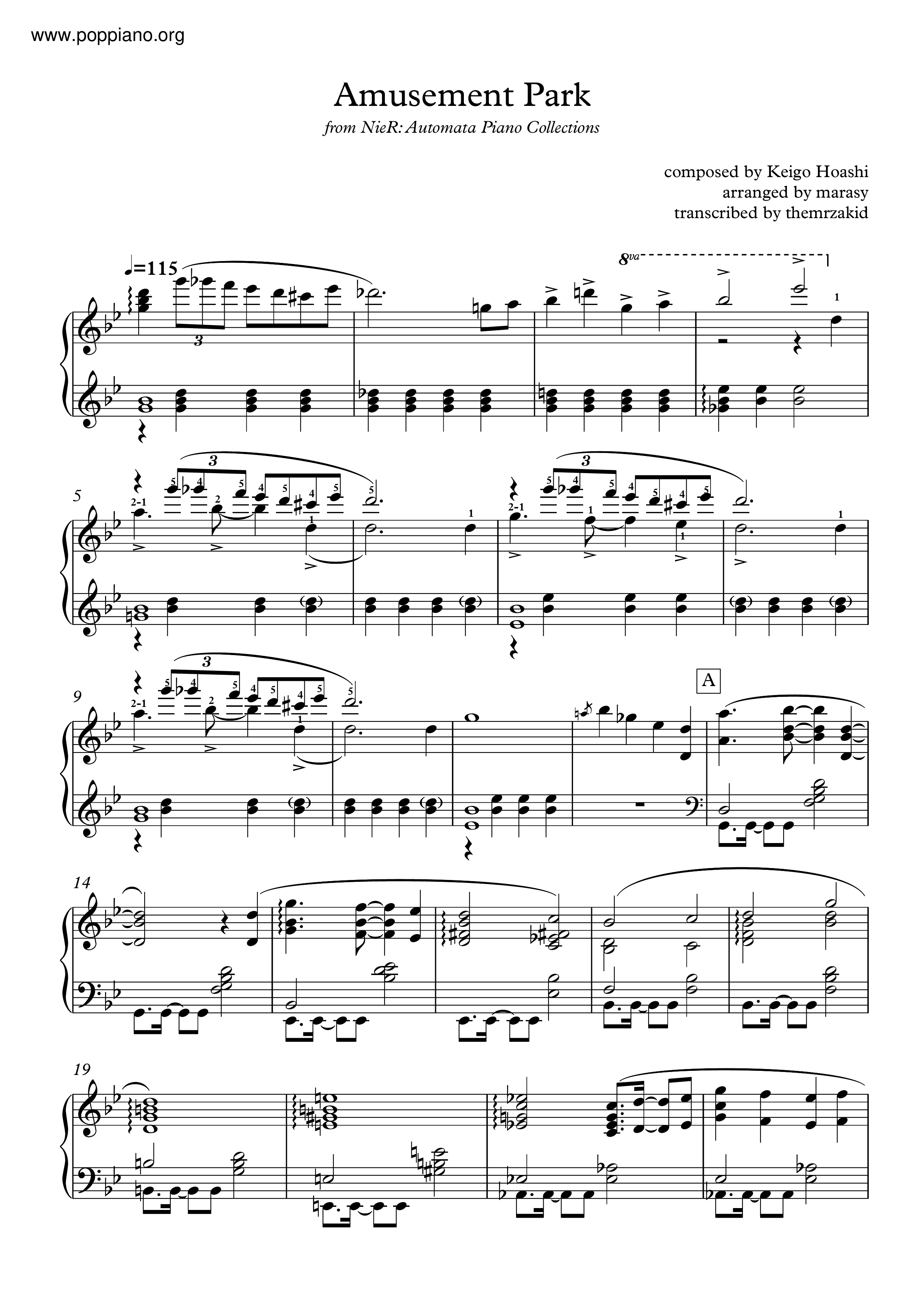 Nier Automata - Amusement Park Score
