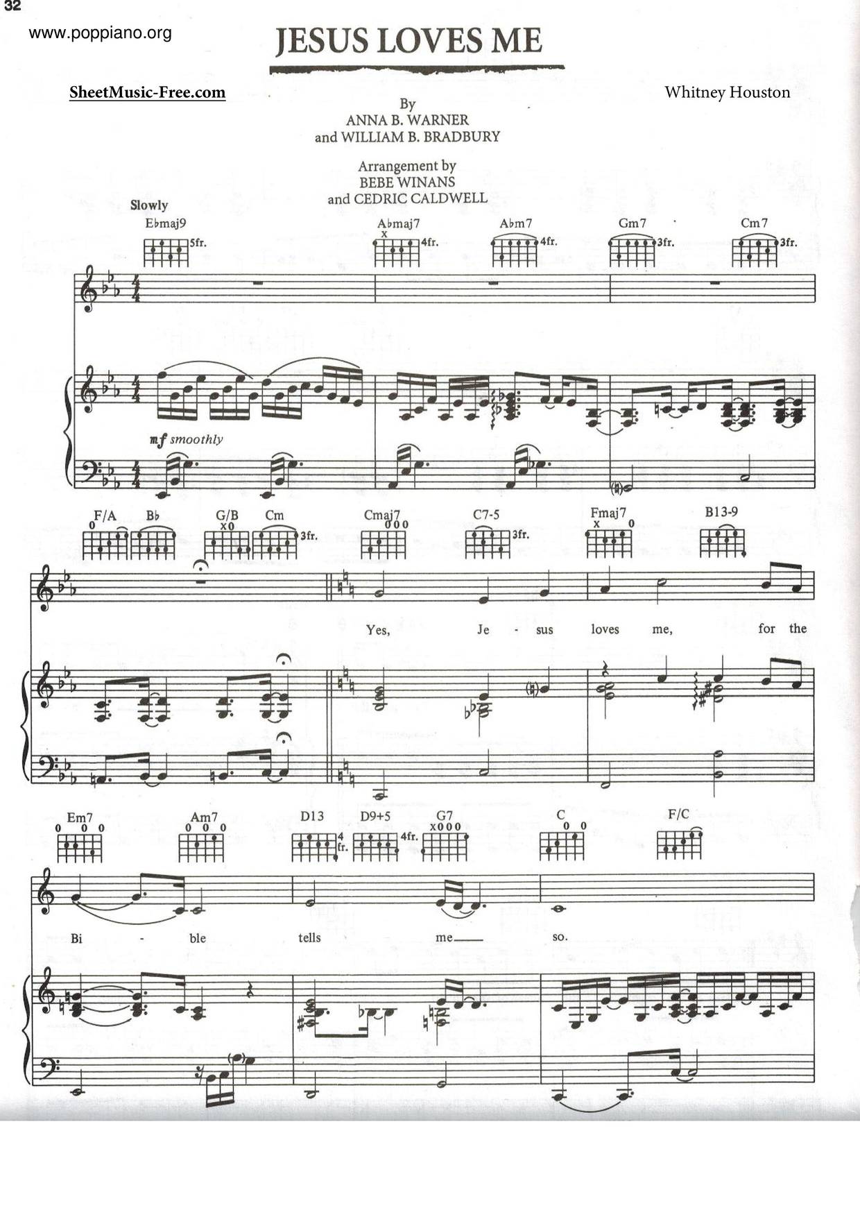 Spiritual jesus loves me sheet music pdf free score download 