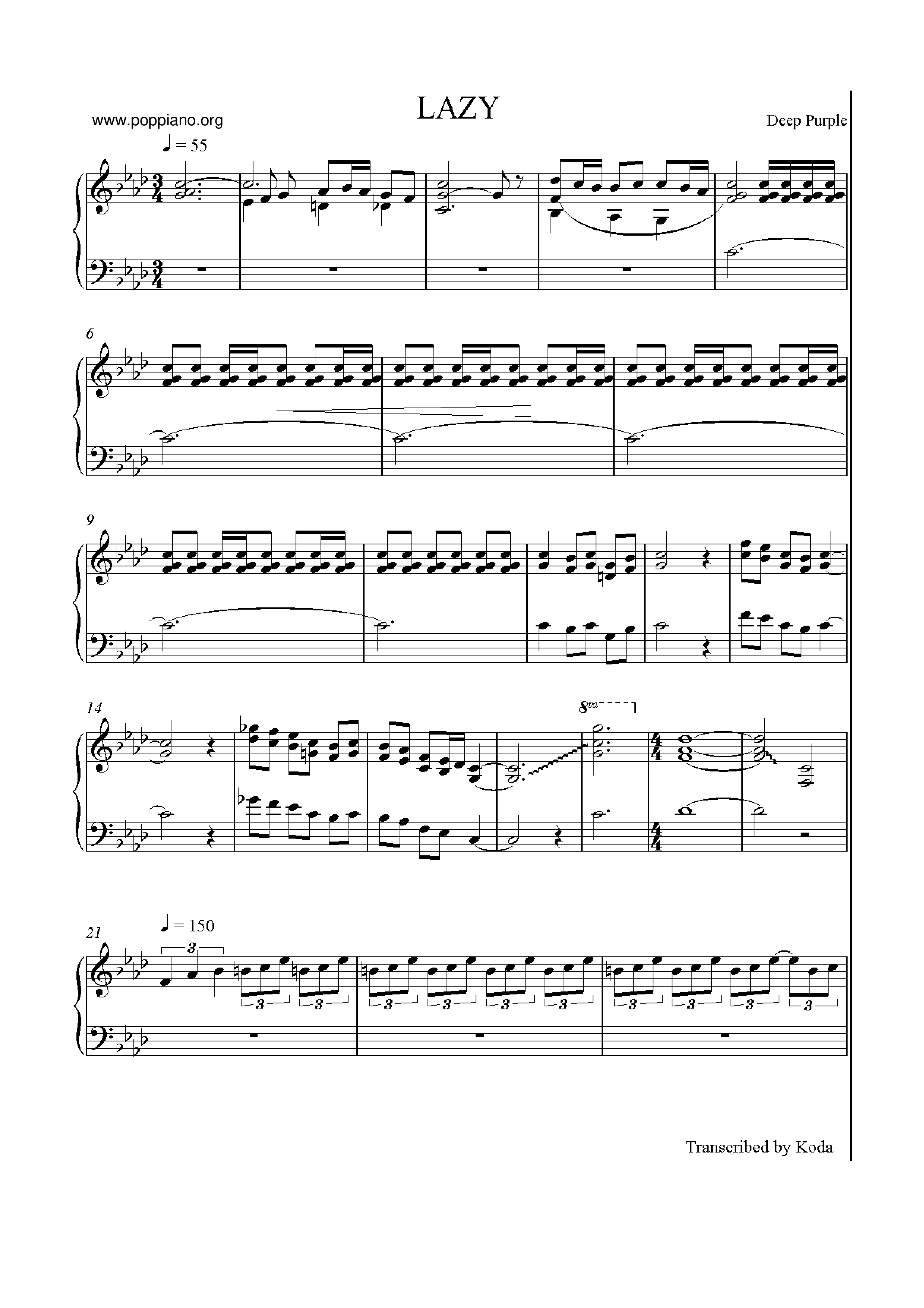 Lazy Score