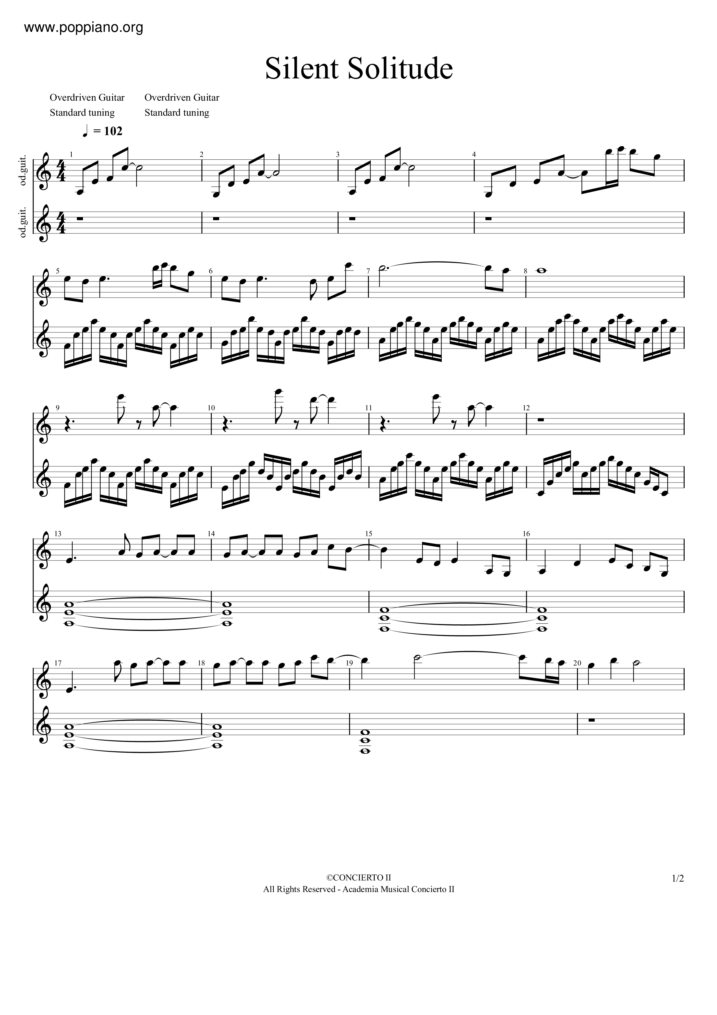 Overload 3 ED - Silent Solitude Score
