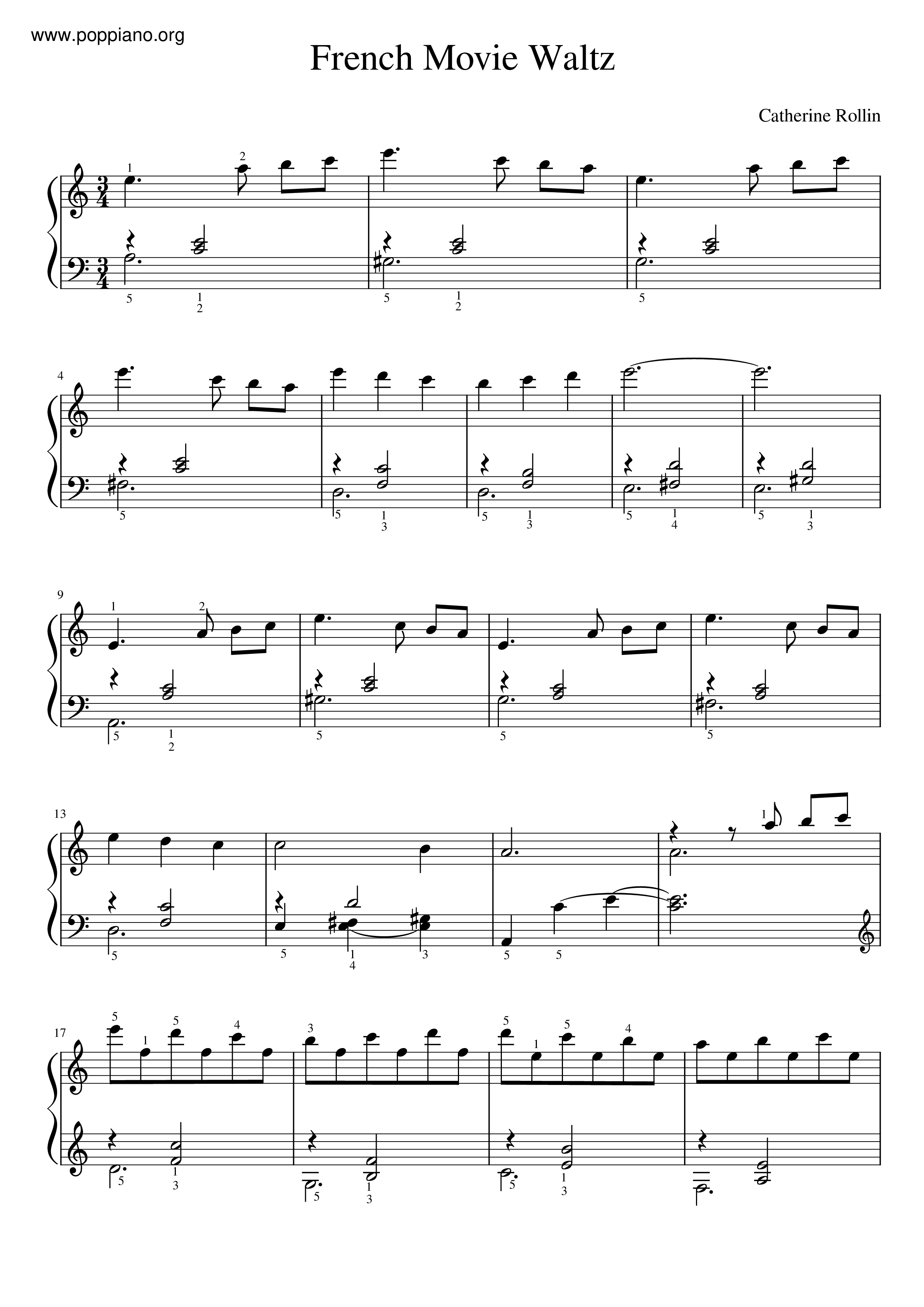 French Movie Waltz Score