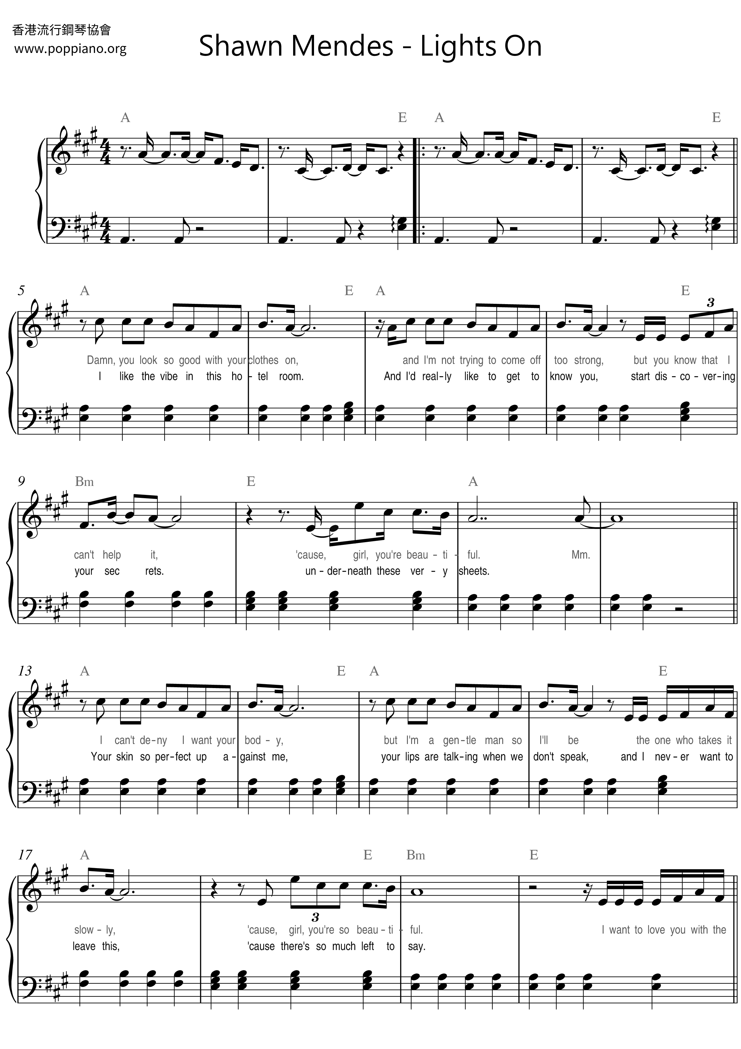 Lights On Score