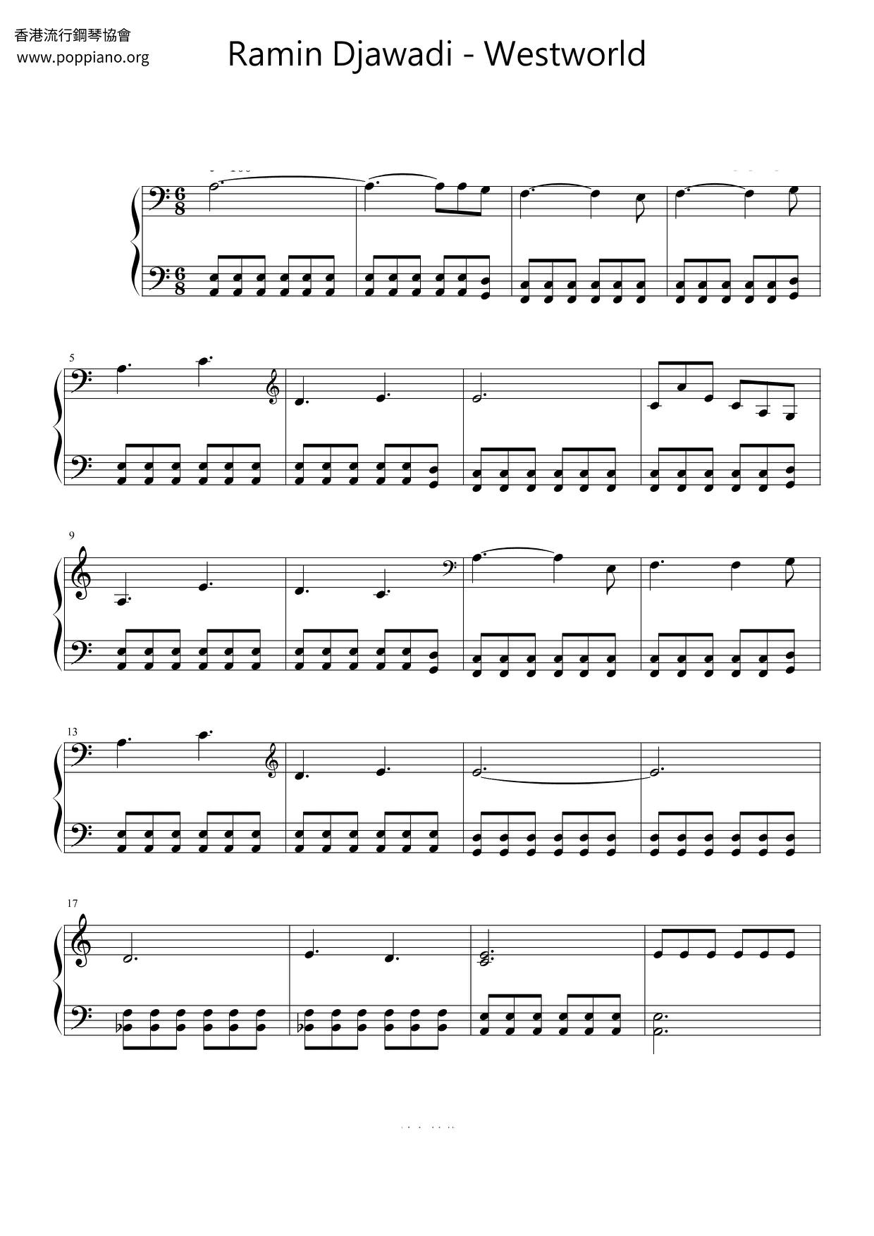 Ramin Djawadi Westworld Sheet Music Pdf Free Score Download Ramin Djawadi Westworld Sheet Music Pdf Free Score Download
