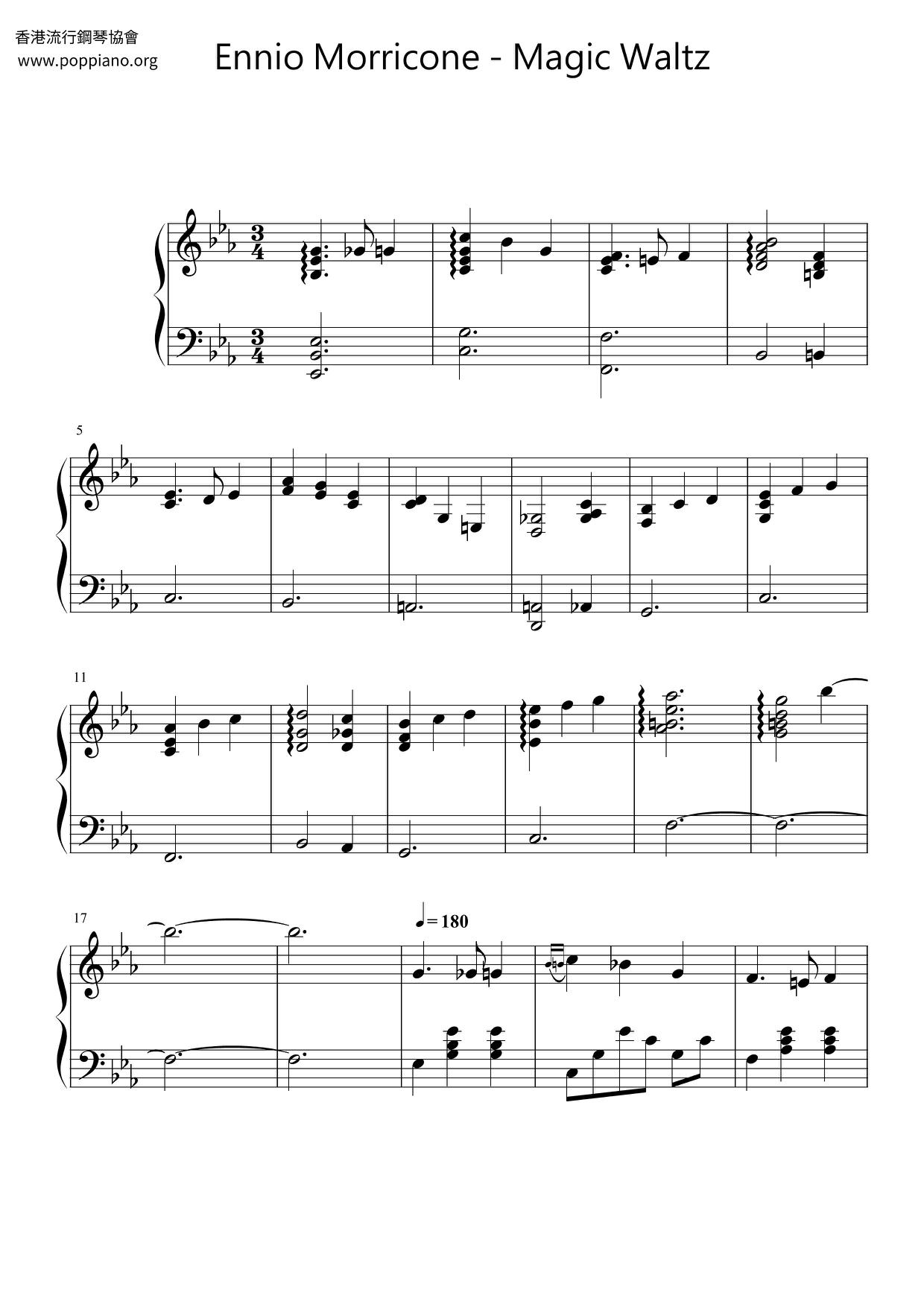 Magic Waltz Score