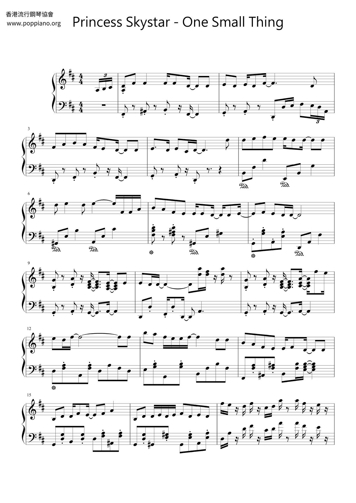 One Small Thing Score