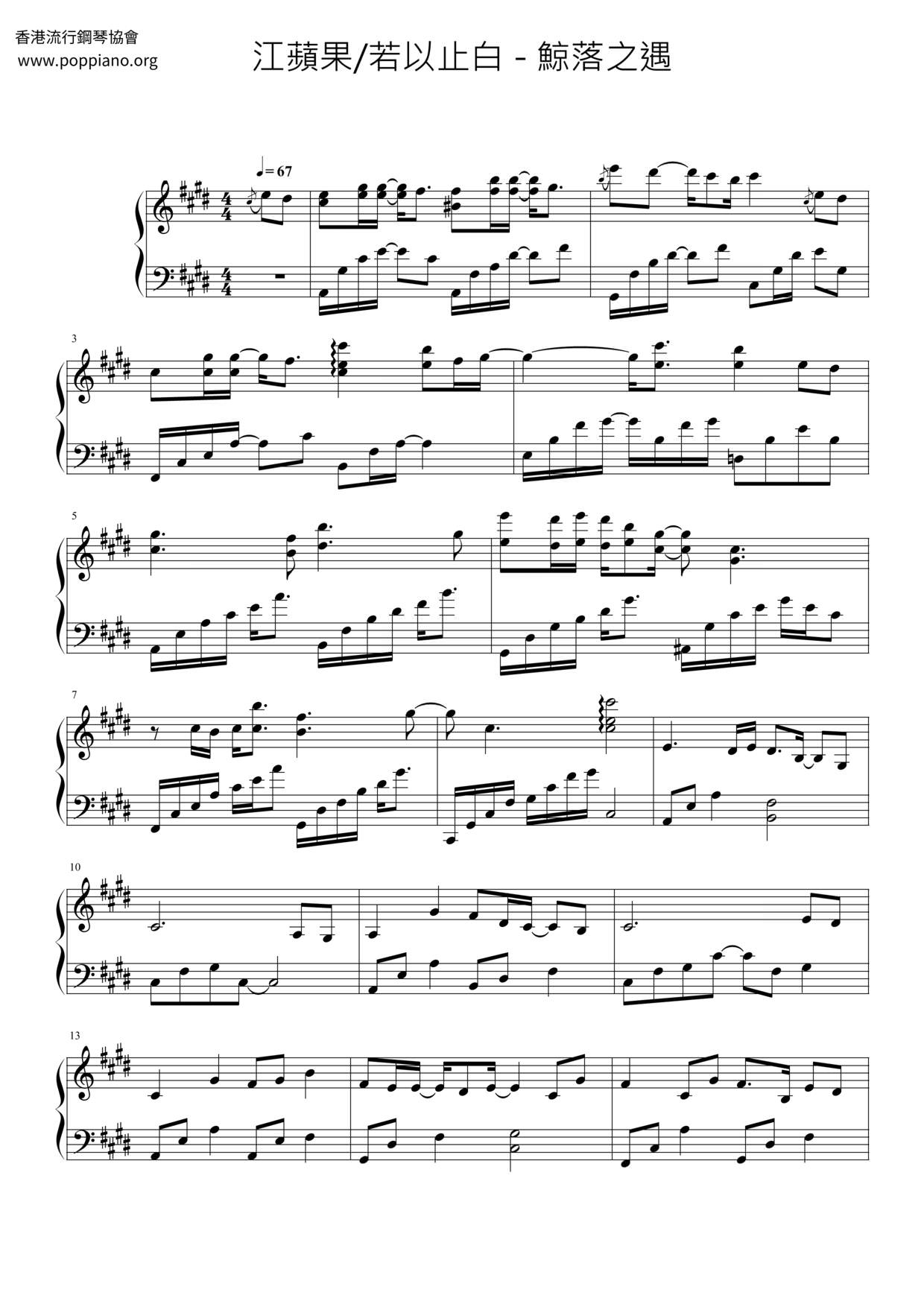 Whale Falling Score