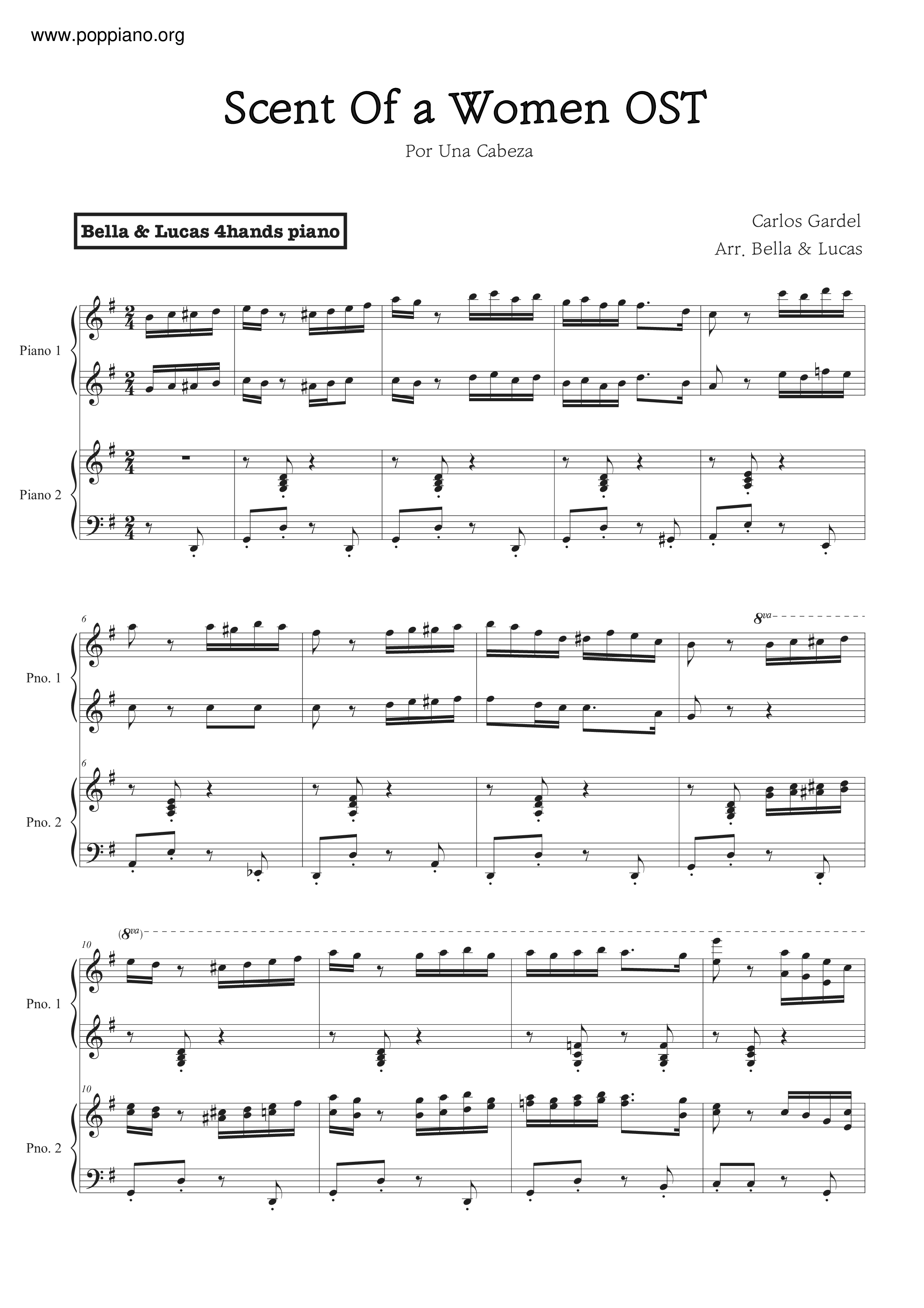 Scent Of A Woman Score