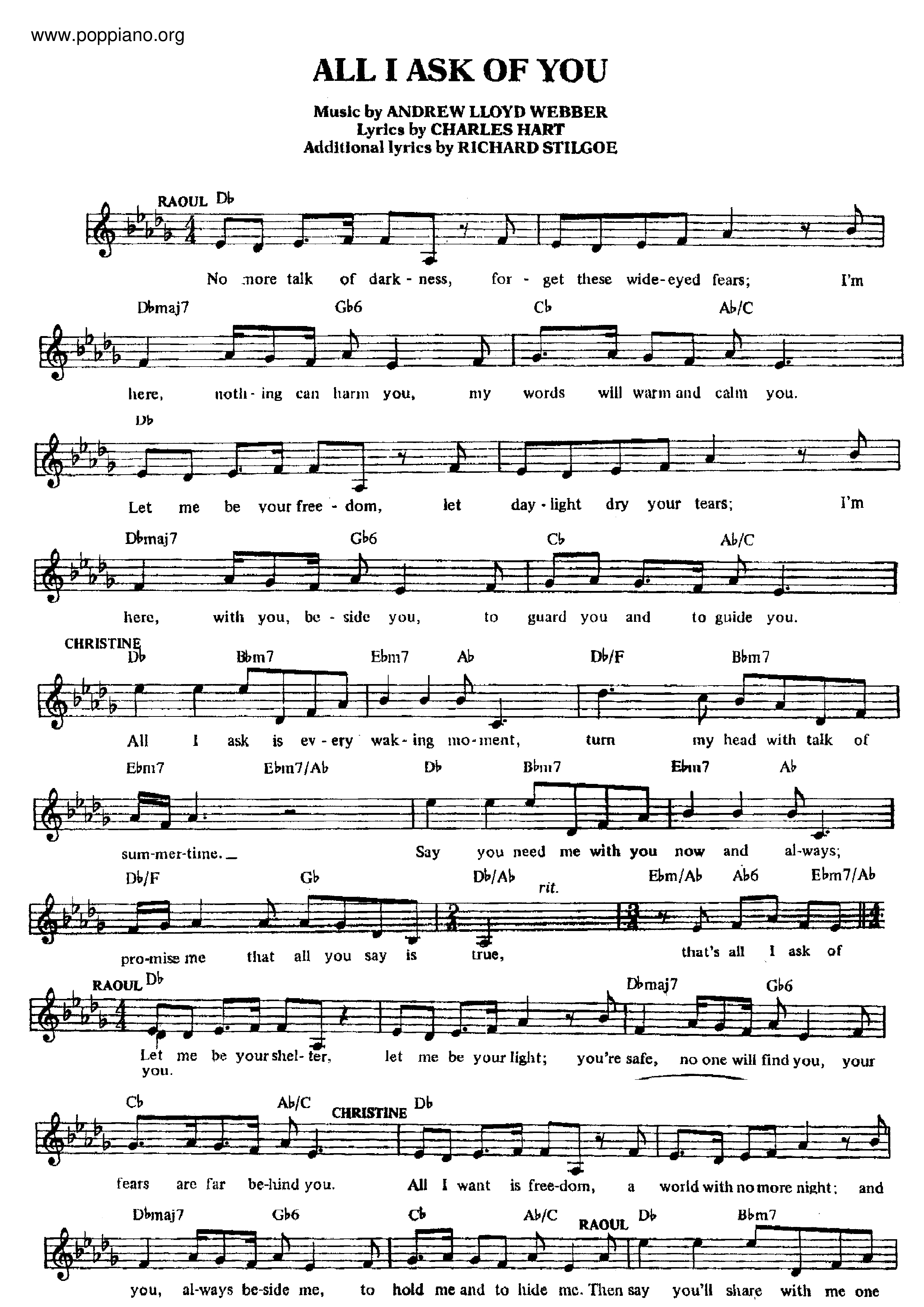 Andrew lloyd webber steve barton sarah brightman the phantom of the