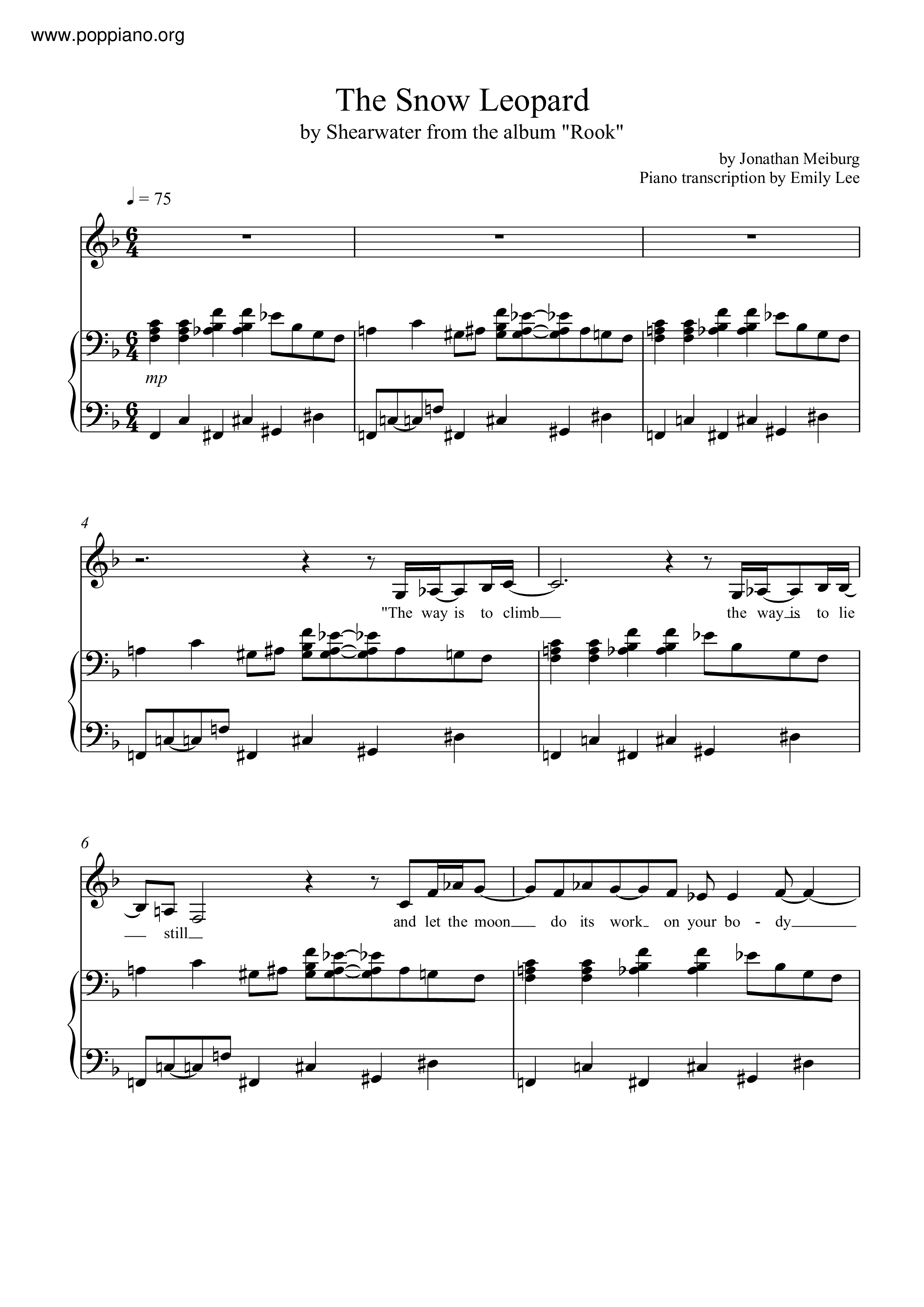 The Snow Leopard Score