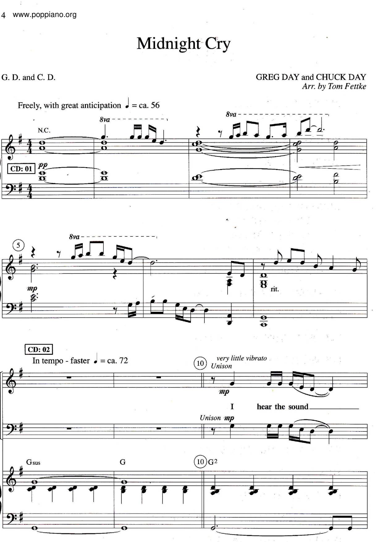 Midnight Cry Score