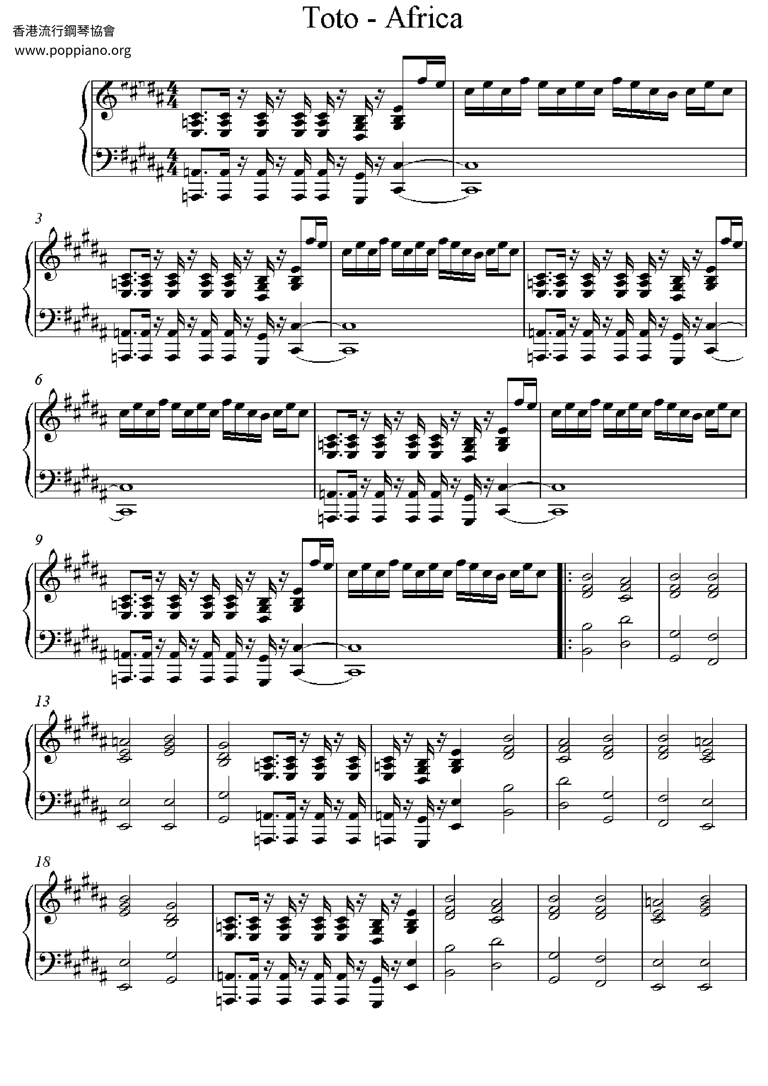 Africa - Toto - Drums Notation 🎵 - YouTube