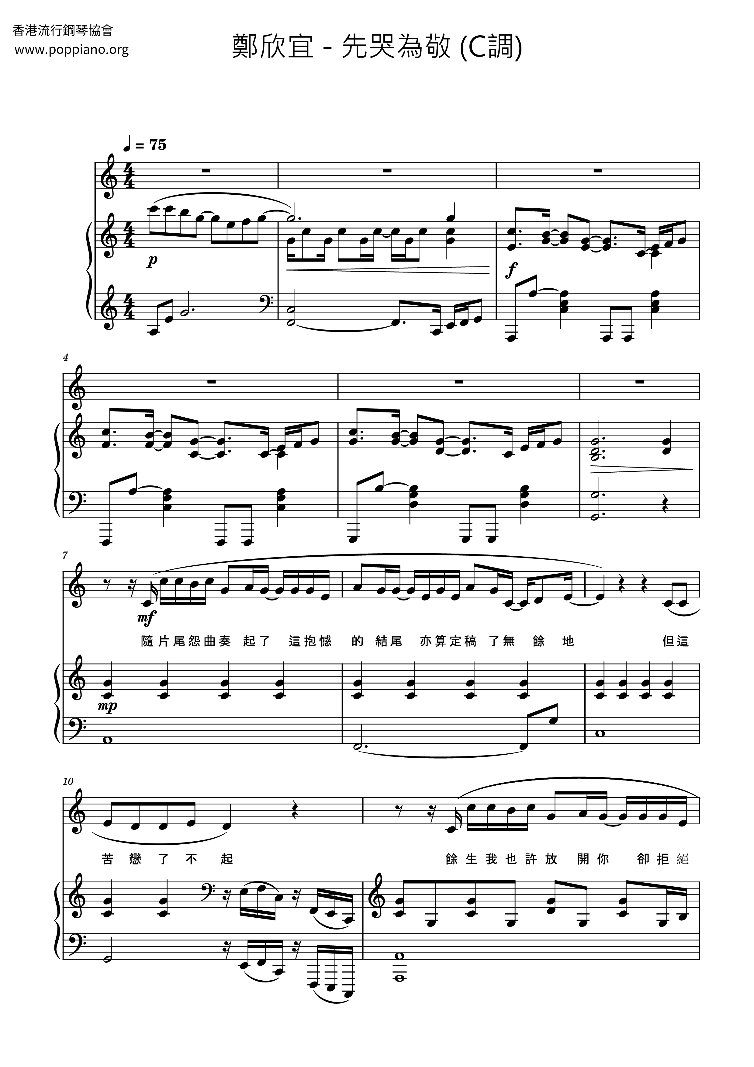 Weep First For Respect Score