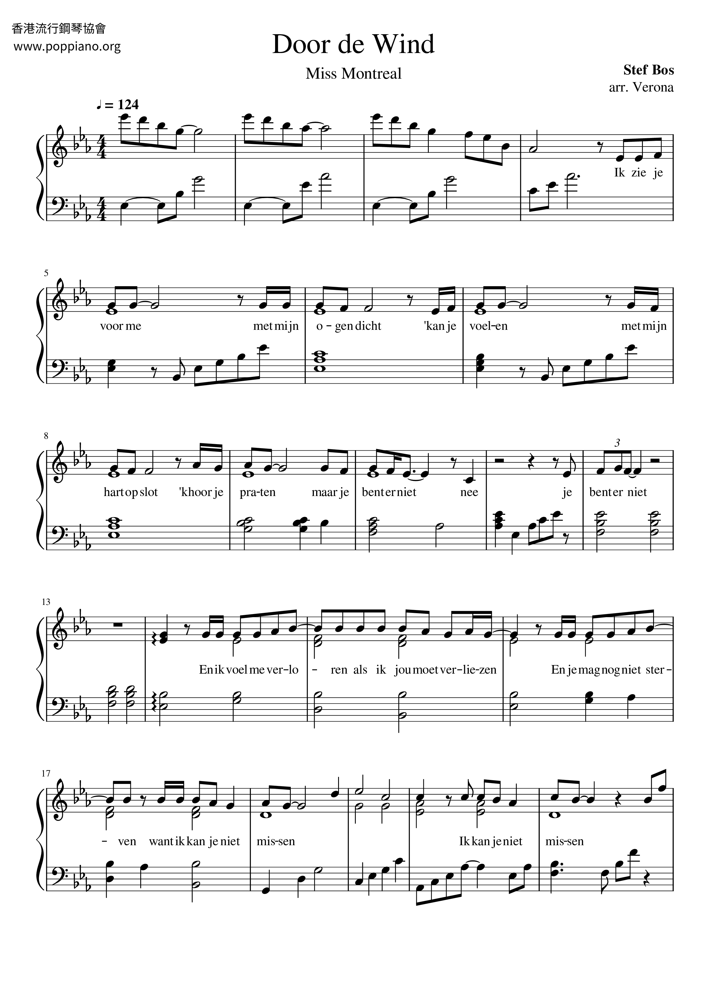 Door De Wind Score