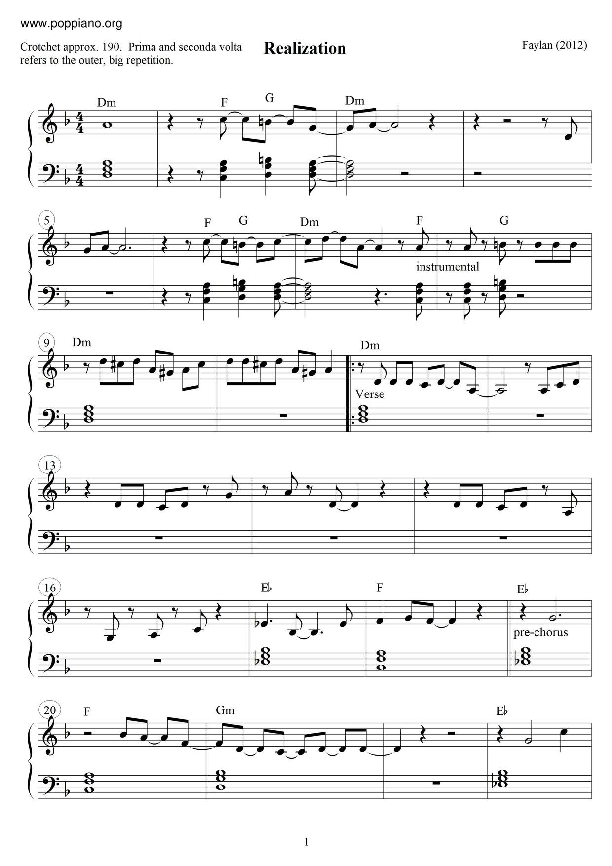 Realization Score