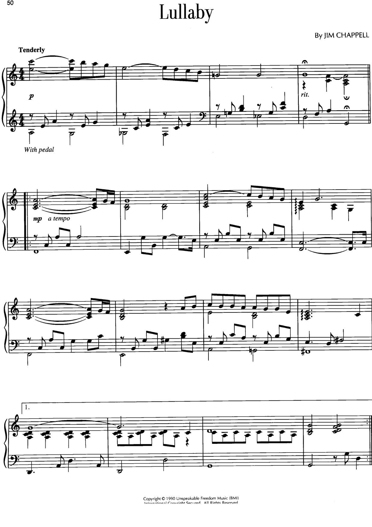 Lullaby Score