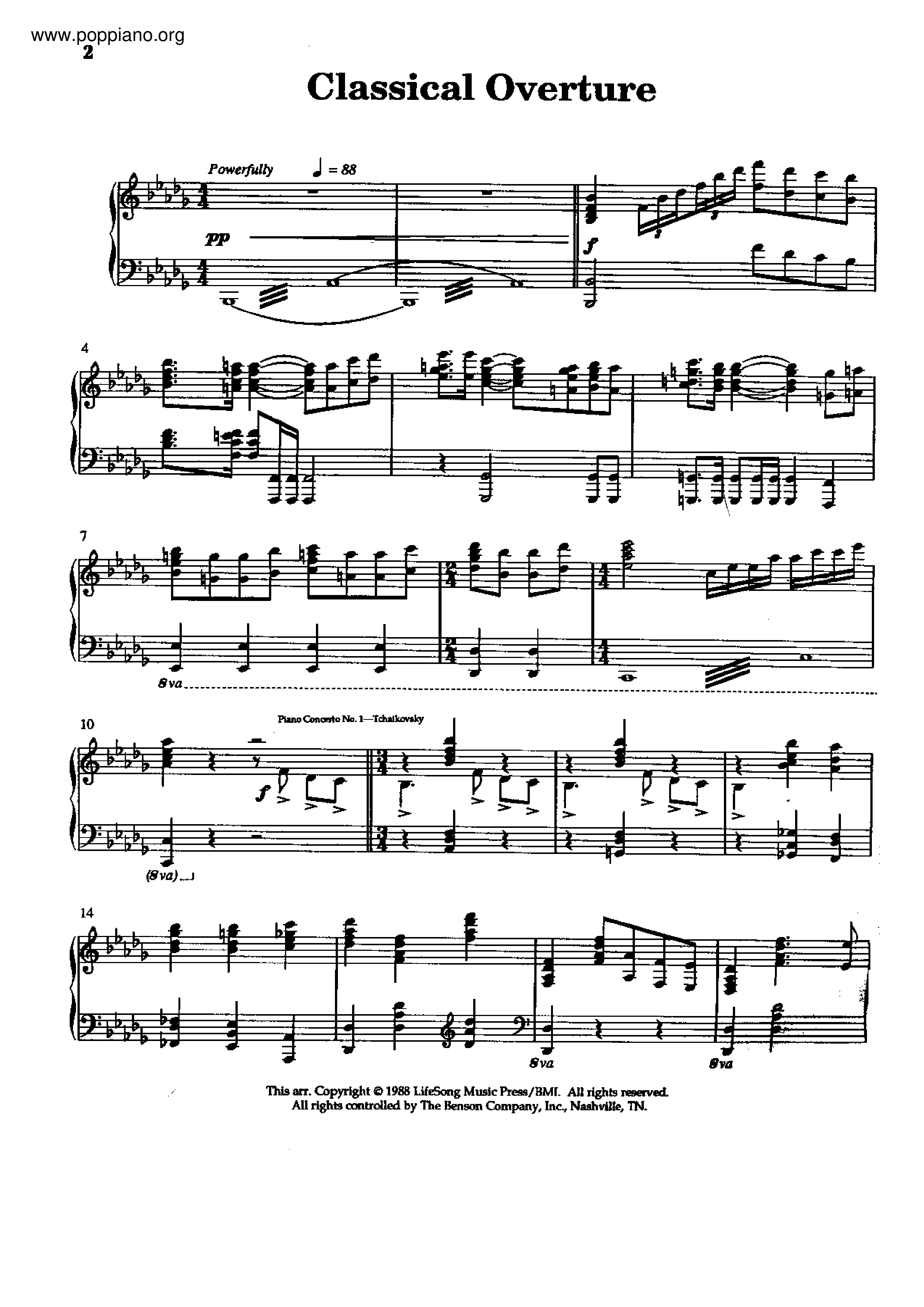 Classical Overture Score