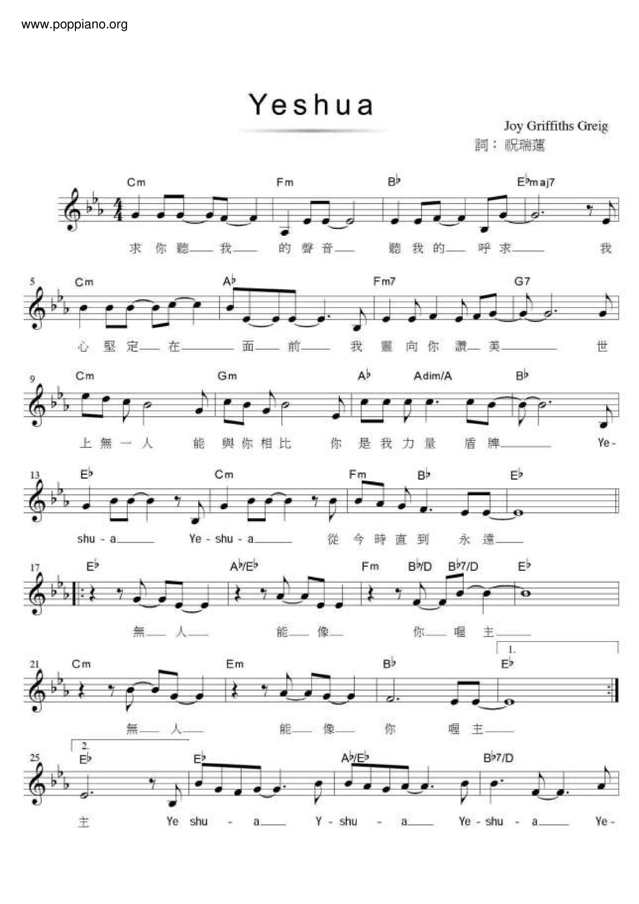 Yeshua Score