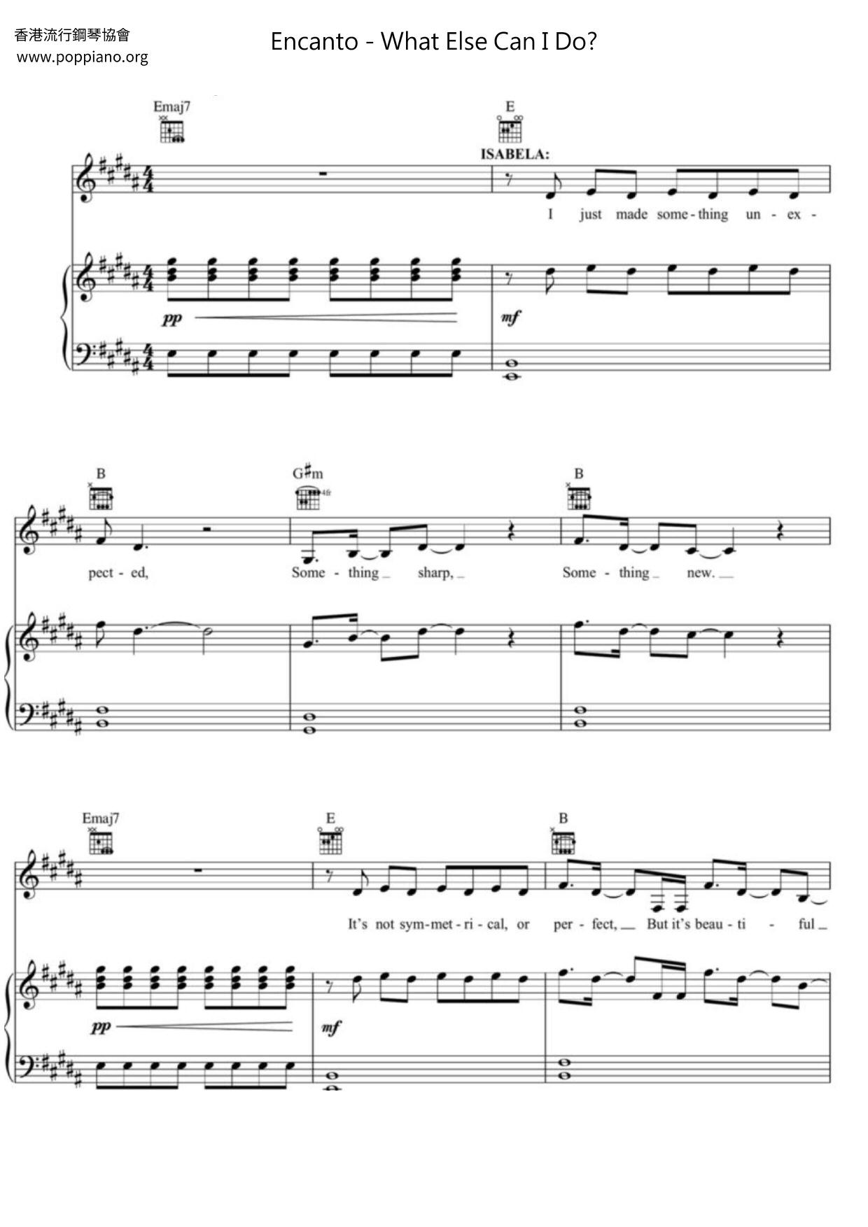 Encanto - What Else Can I Do? Score