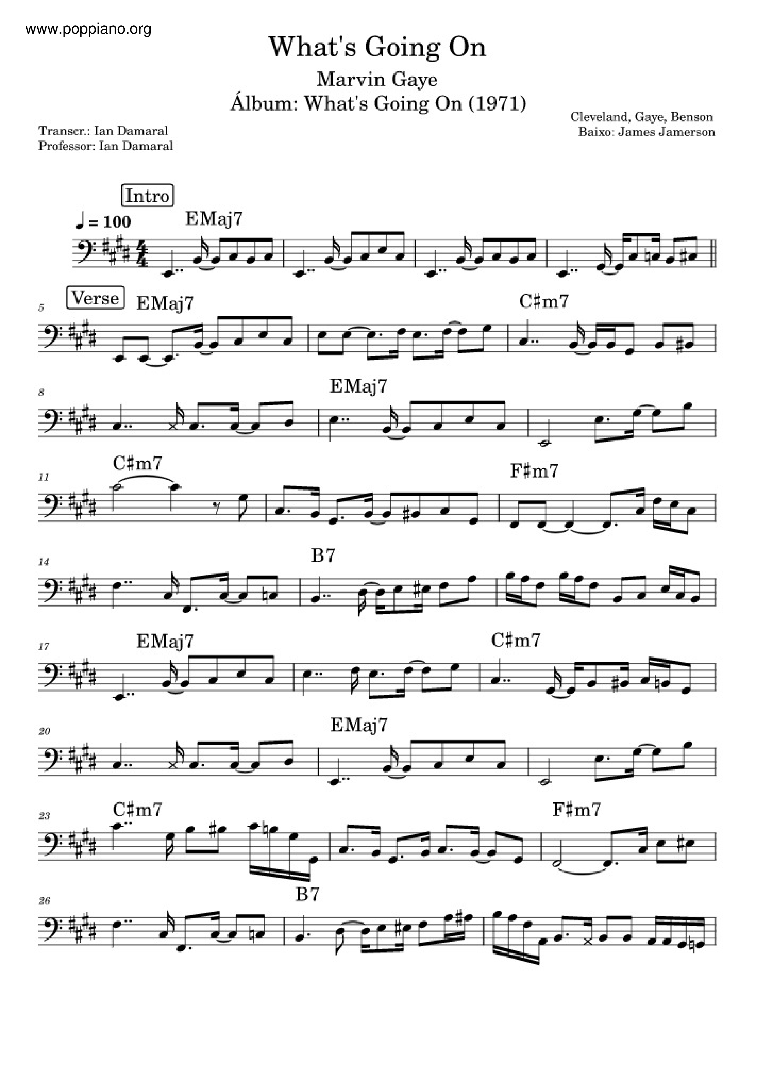 Marvin gaye what s going on sheet music pdf free score download 