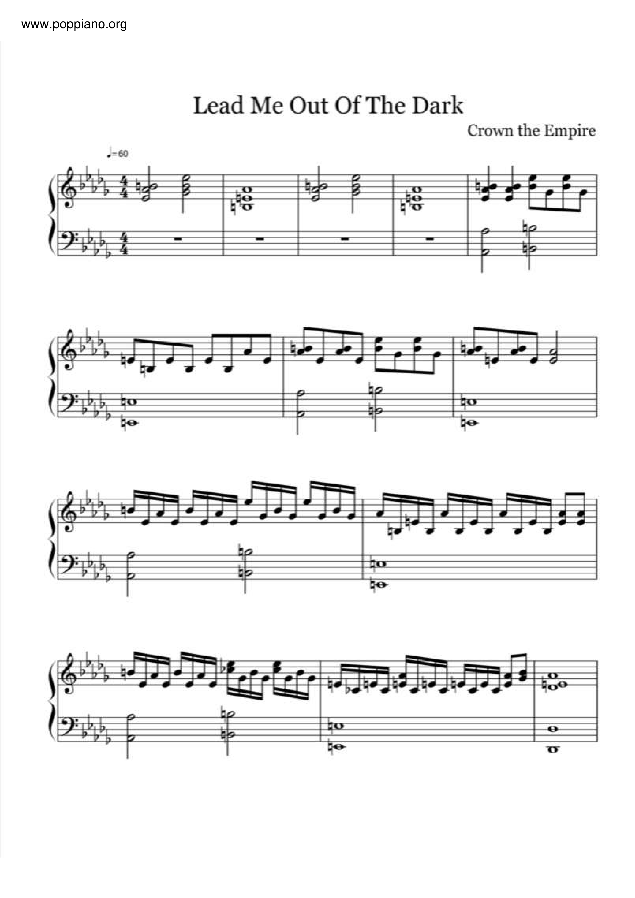 Lead Me Out Of The Dark Score