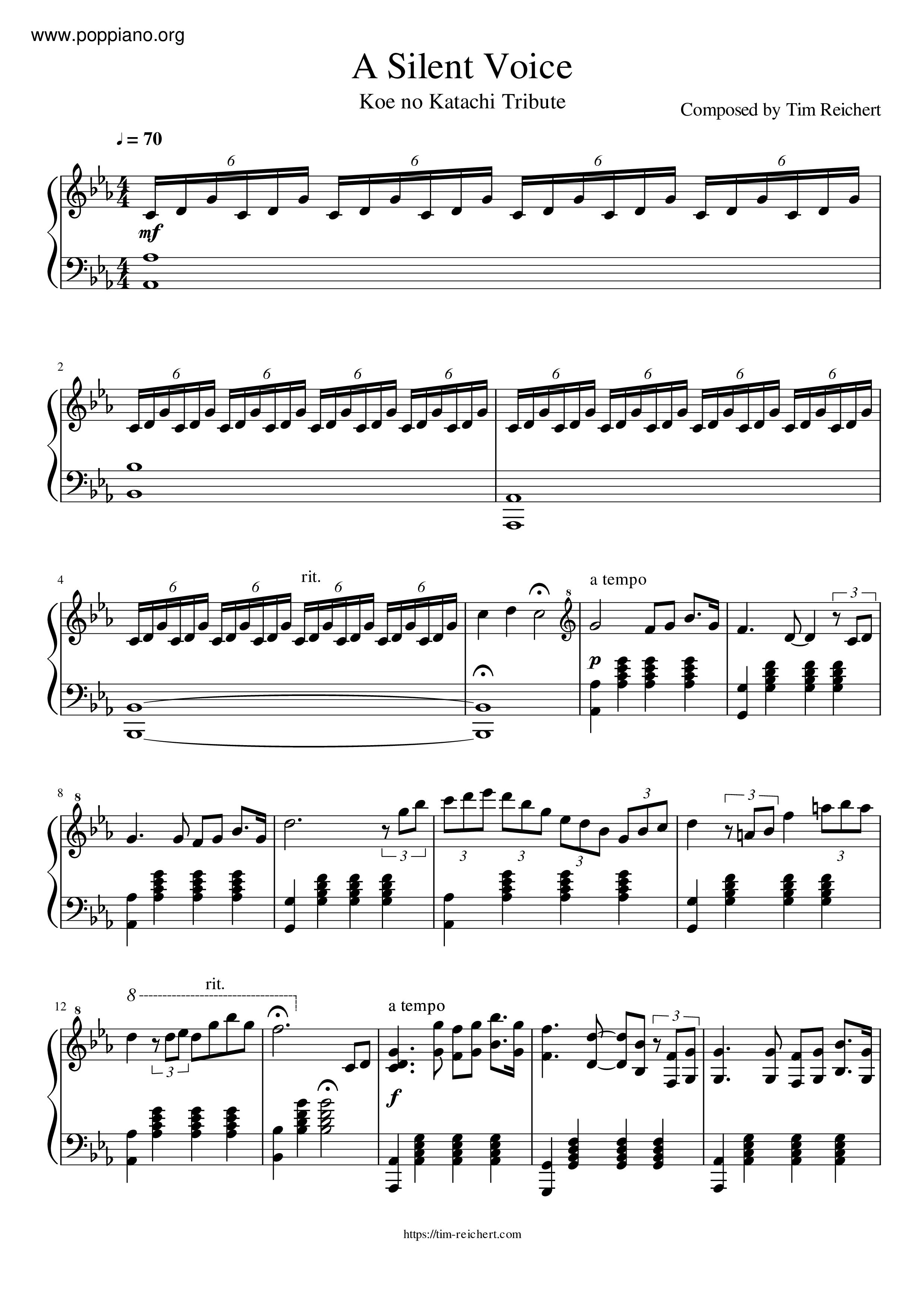 A Silent Voice Score