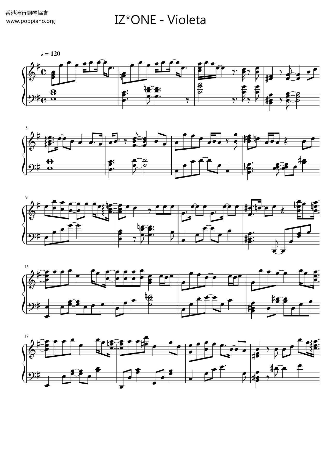 Violeta琴譜