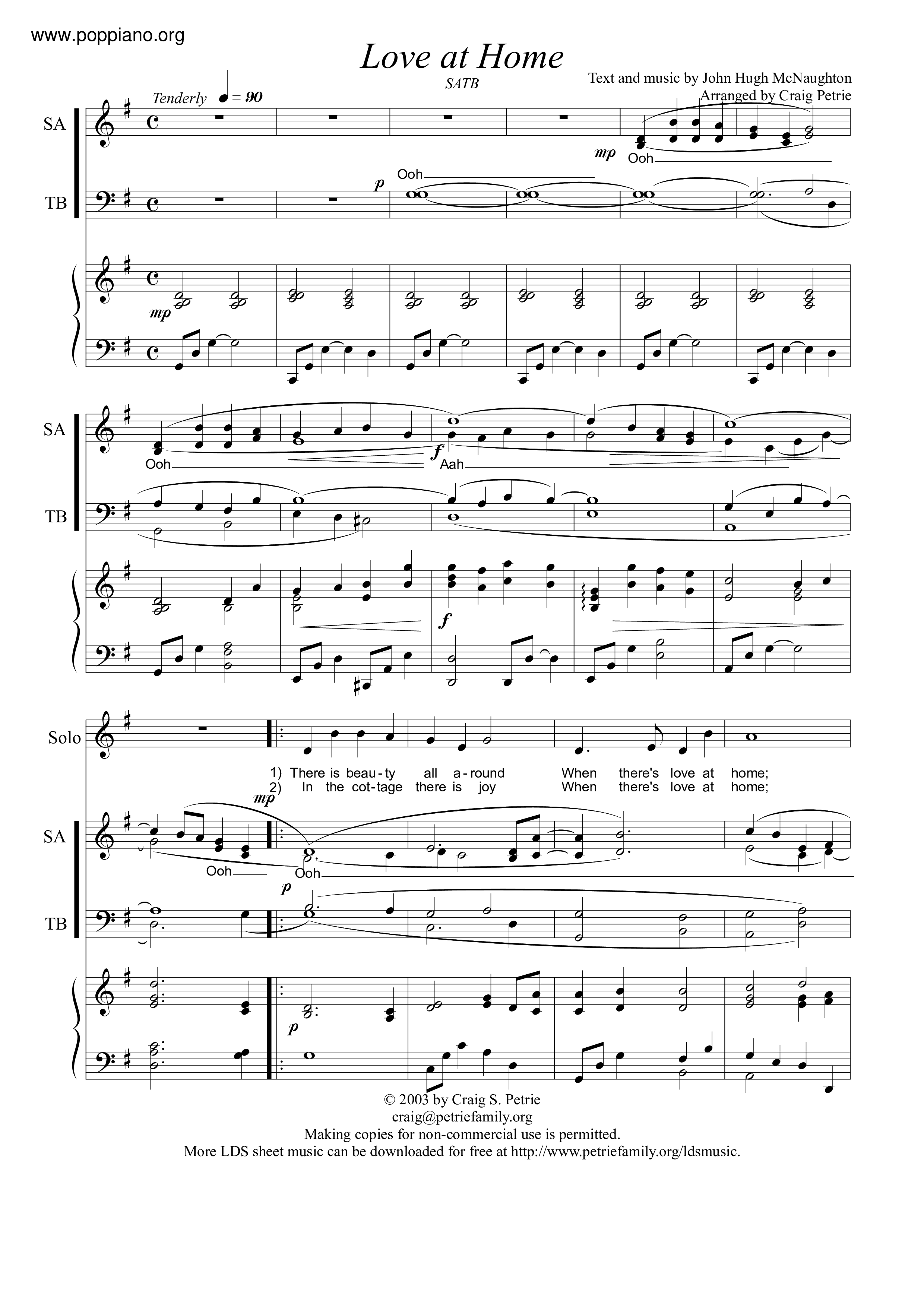 Love At Home Score