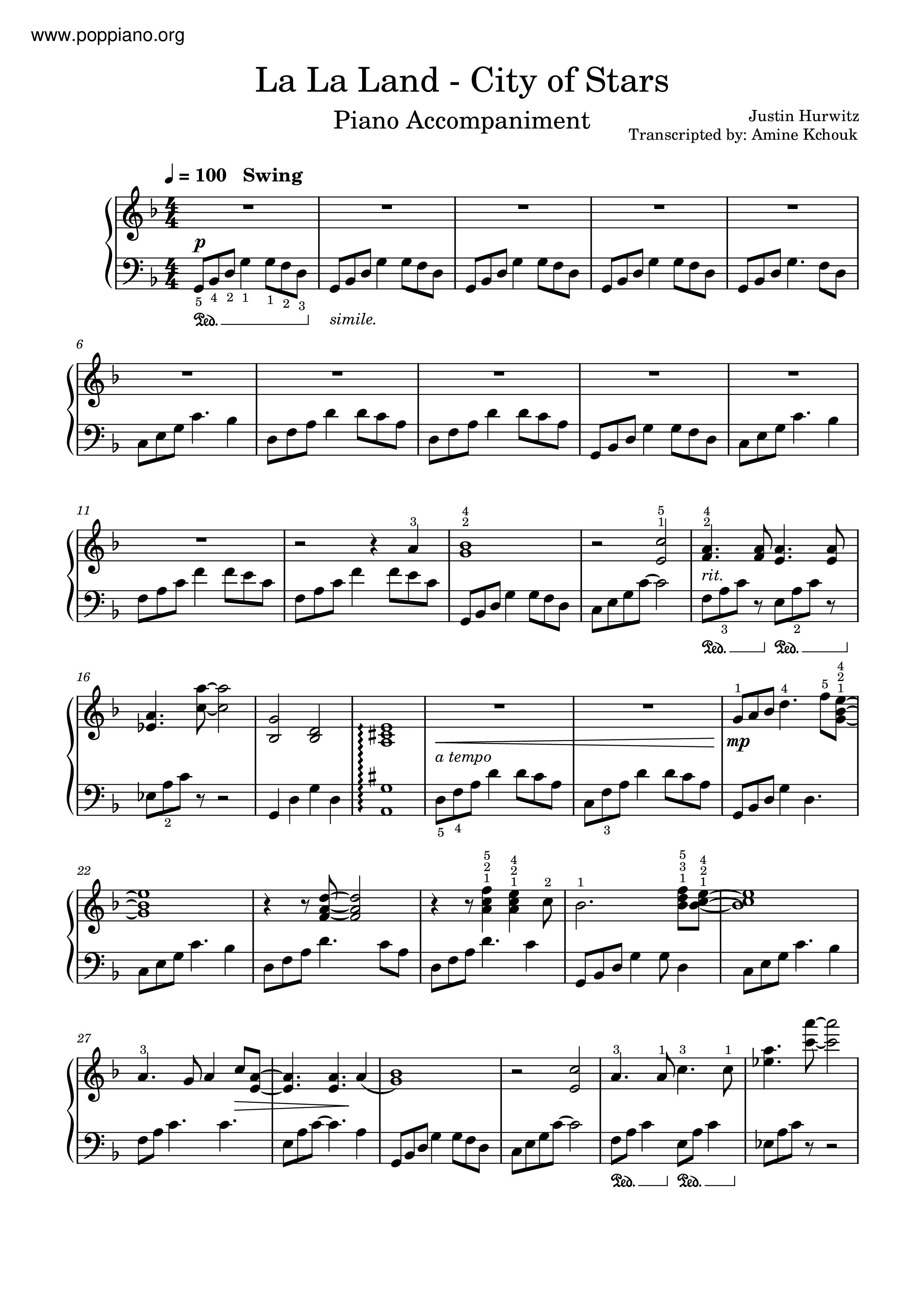 ☆ Demi Lovato-La La Land - City Of Stars Sheet Music pdf, - Free Score  Download ☆