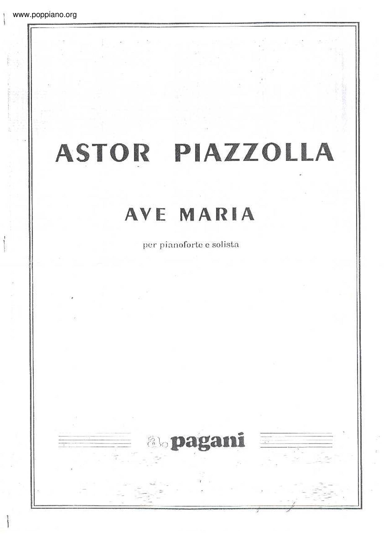 Ave Mariaピアノ譜