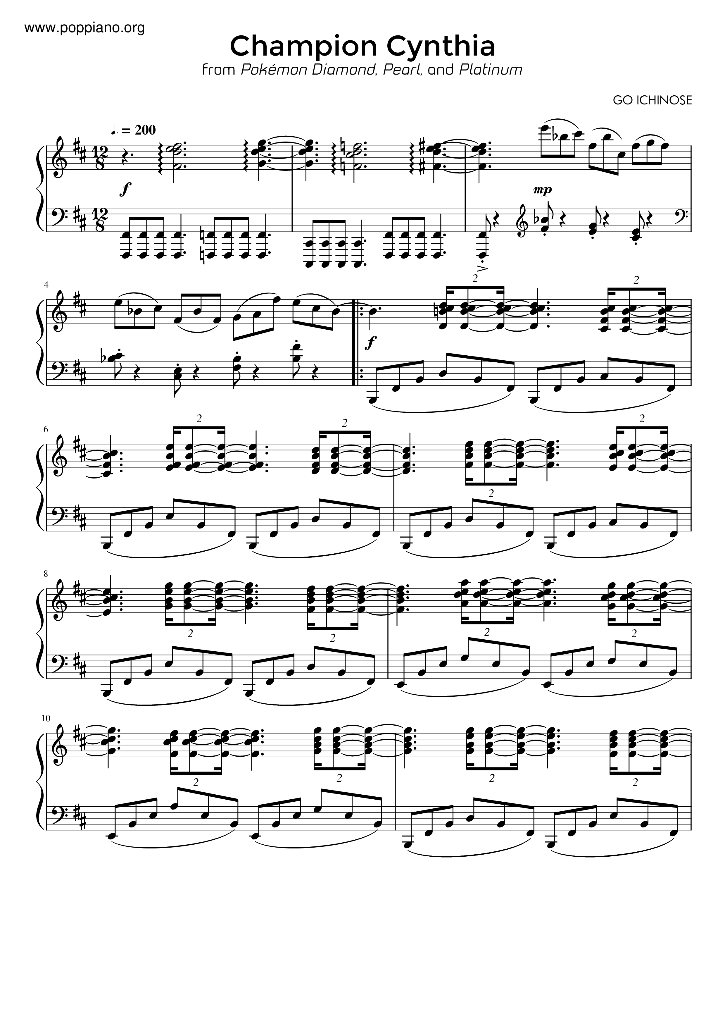 Pokemon - Champion Cynthia Score