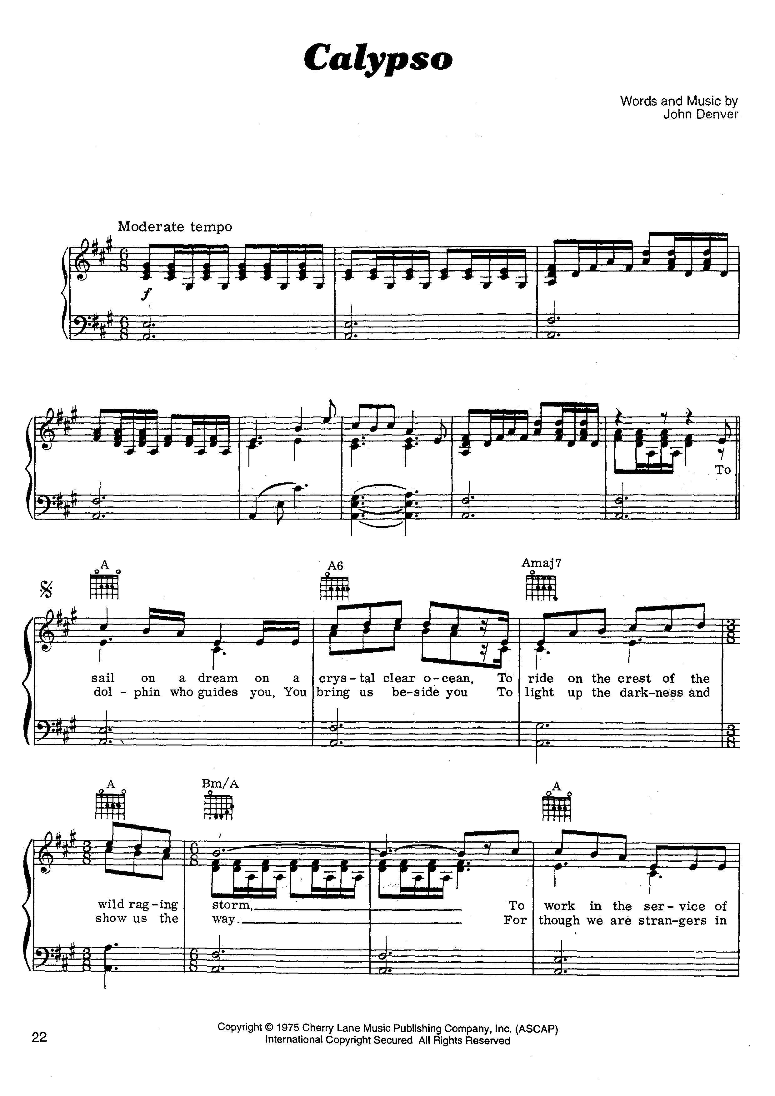 Calypso Score