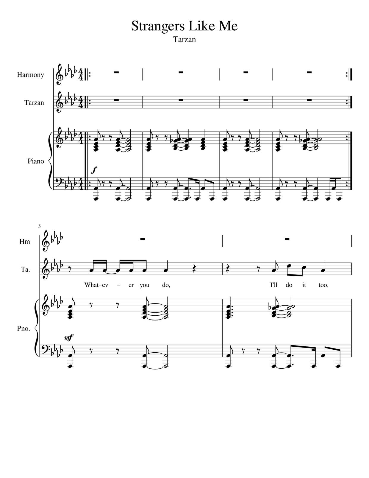 Strangers Like Me - From "Tarzan" Score