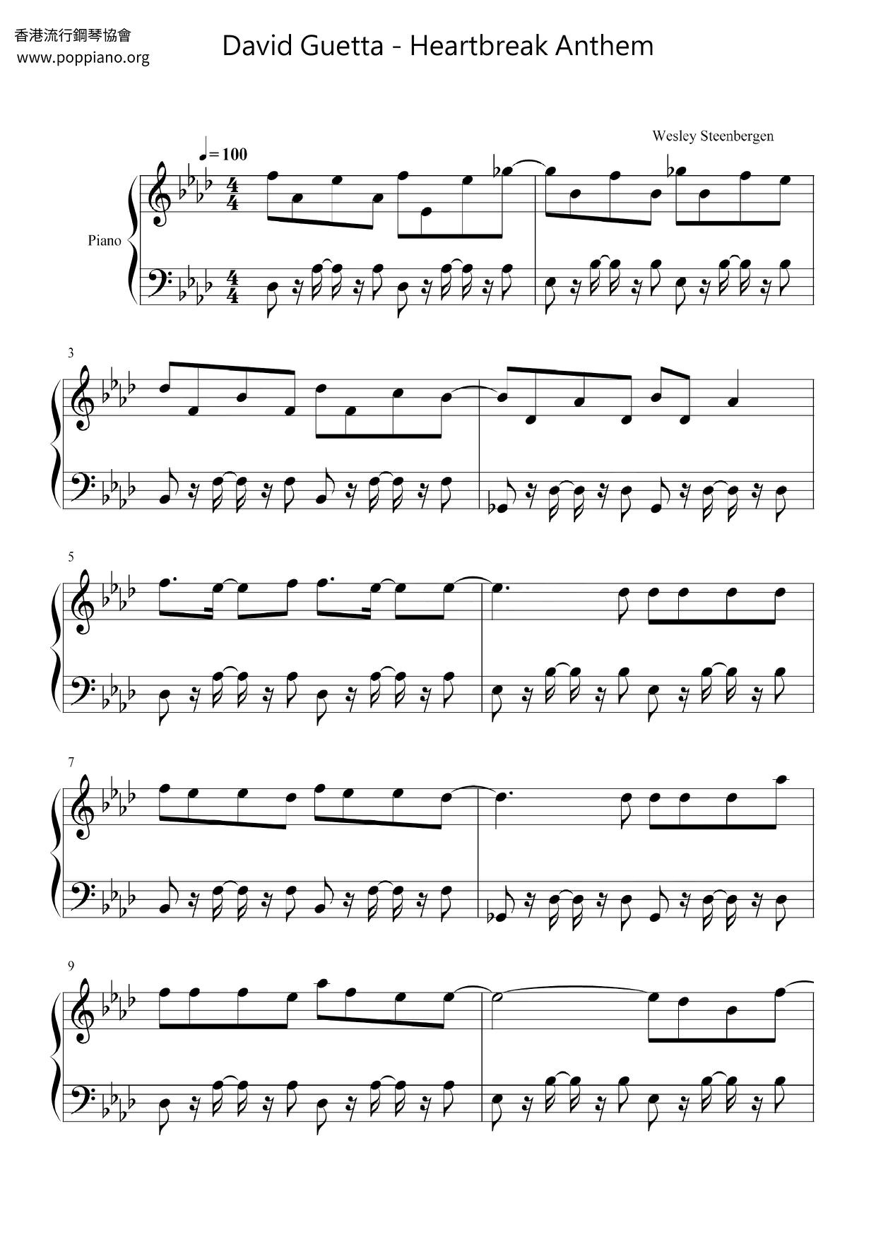 Heartbreak Anthem Score