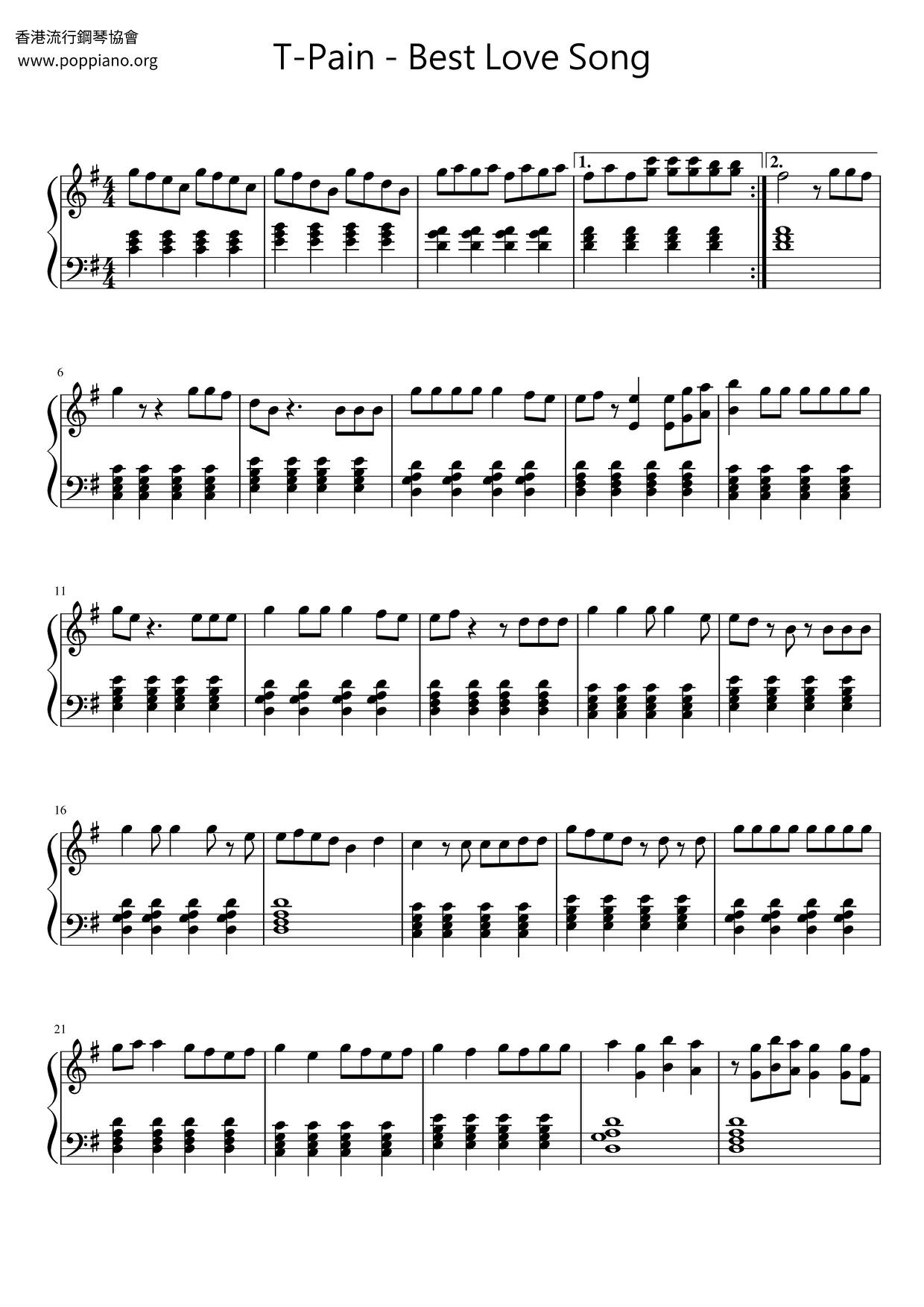 Best Love Song Score
