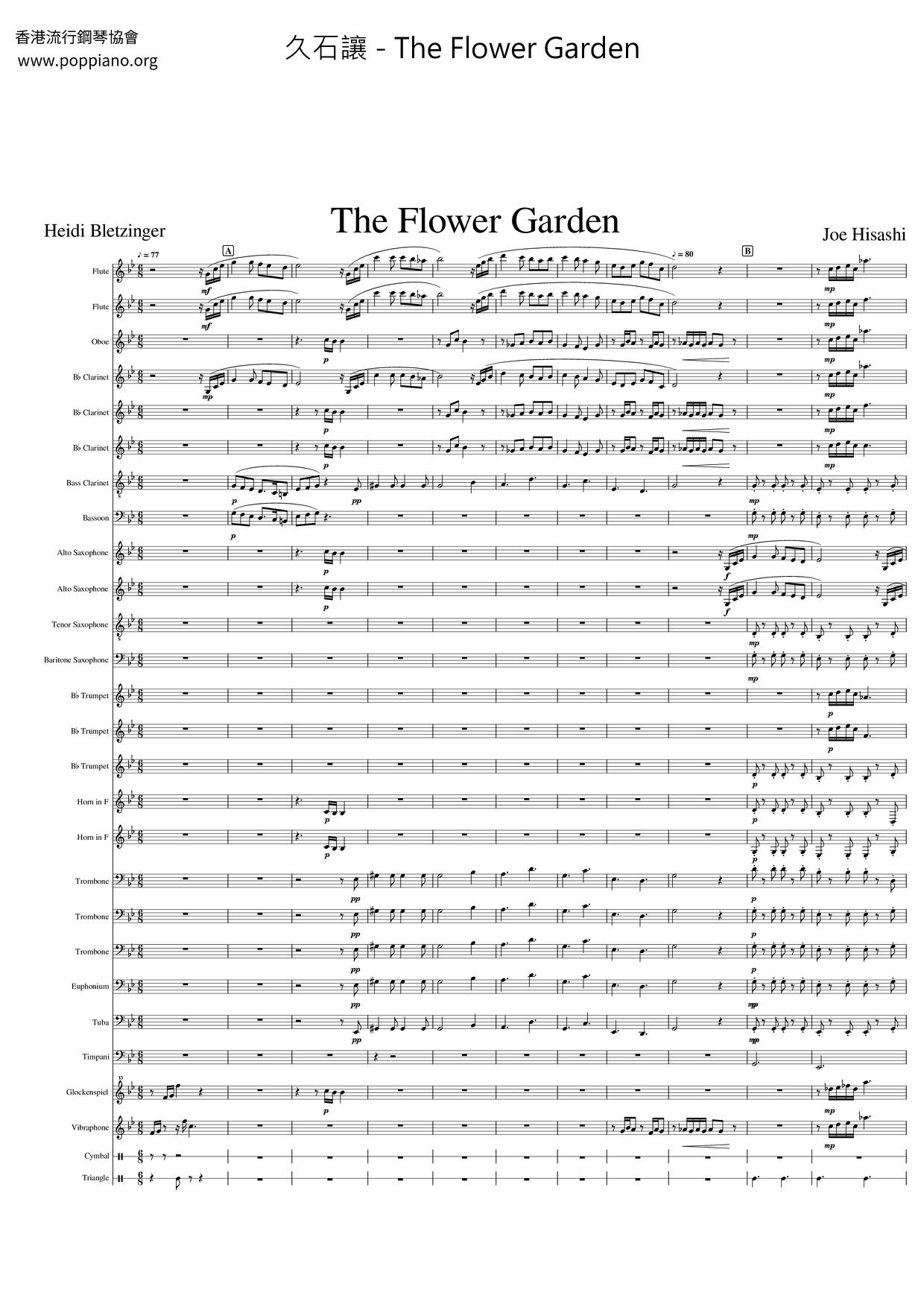 The Flower Garden琴谱
