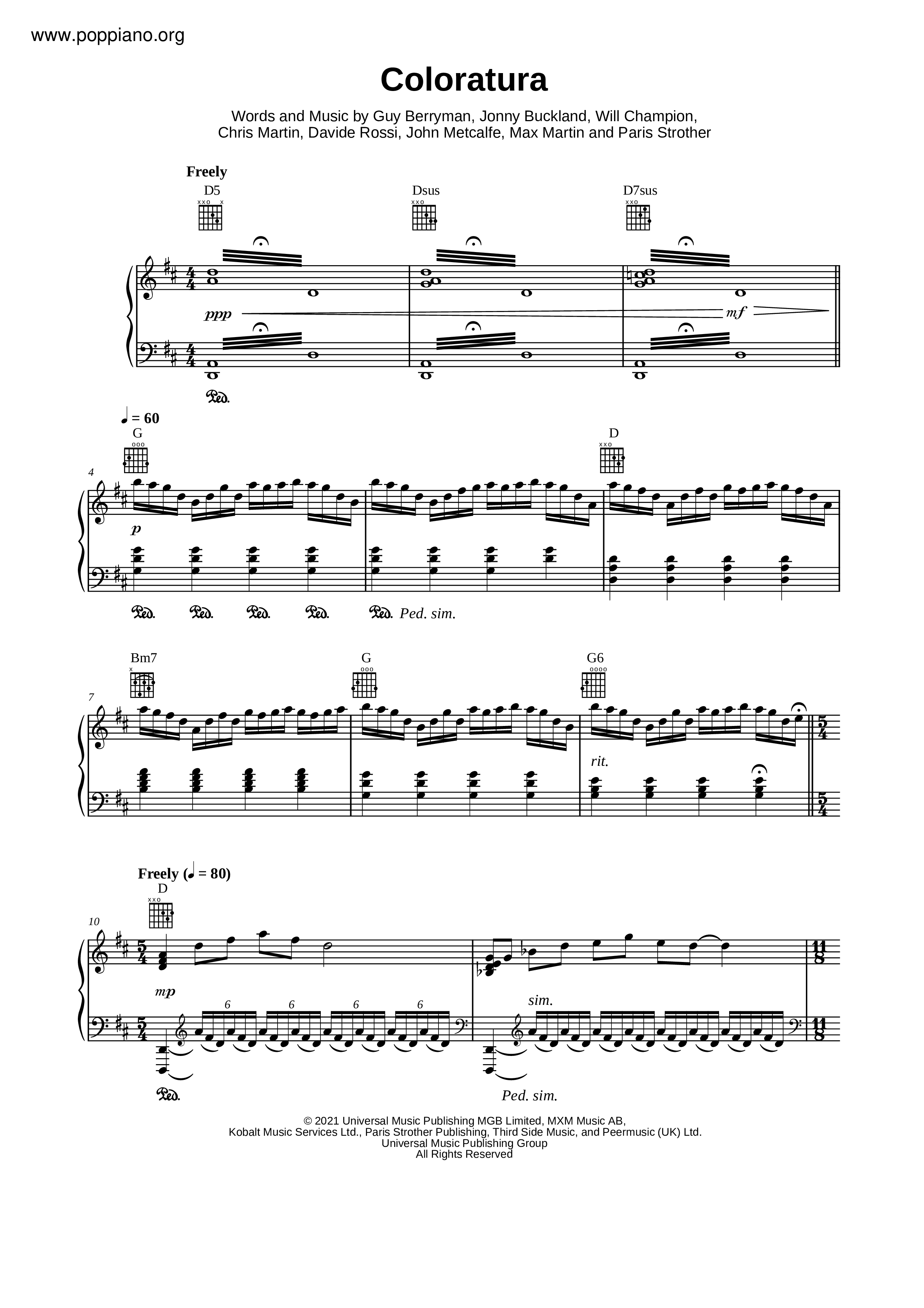 Coloratura Score