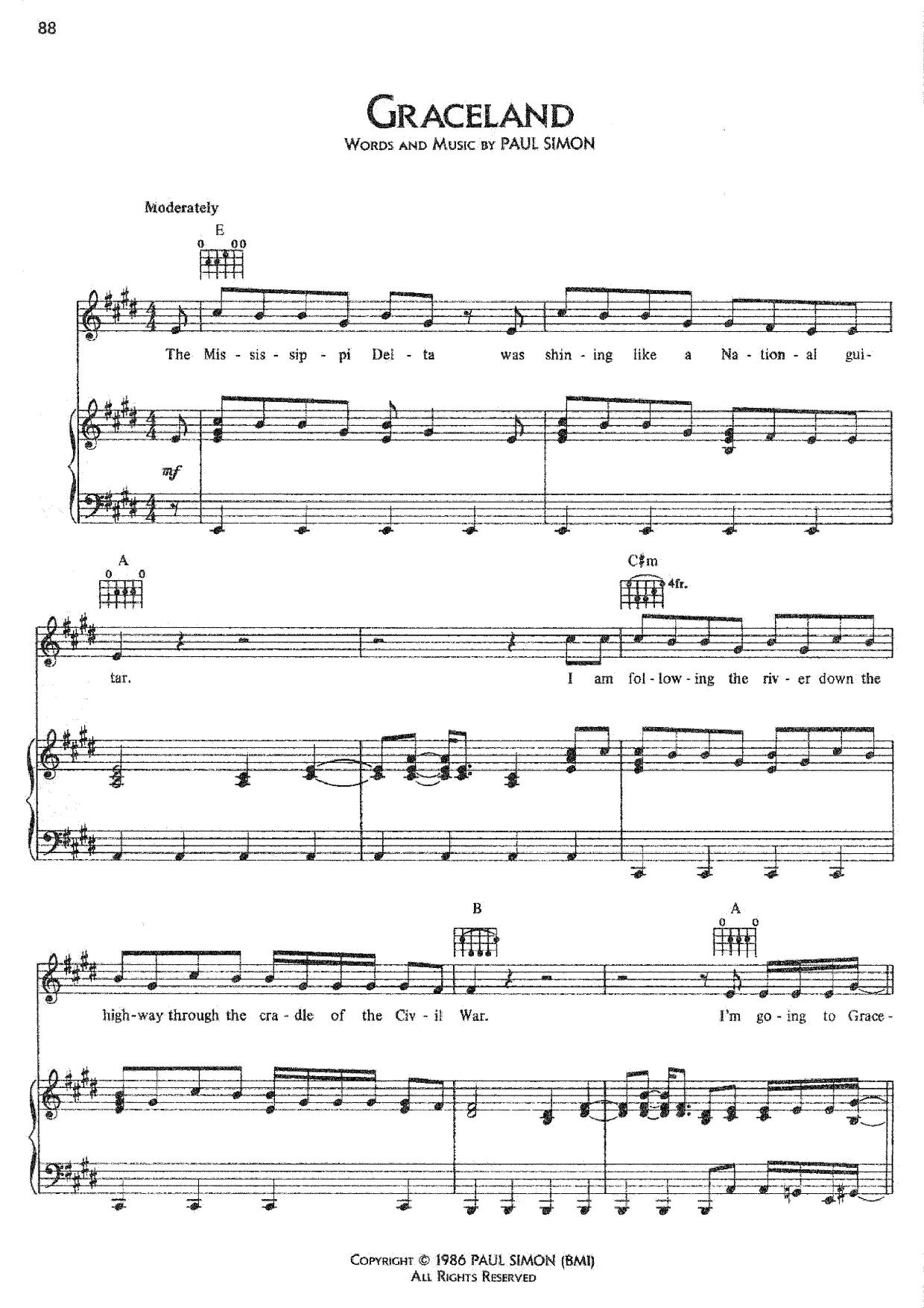 Graceland Score