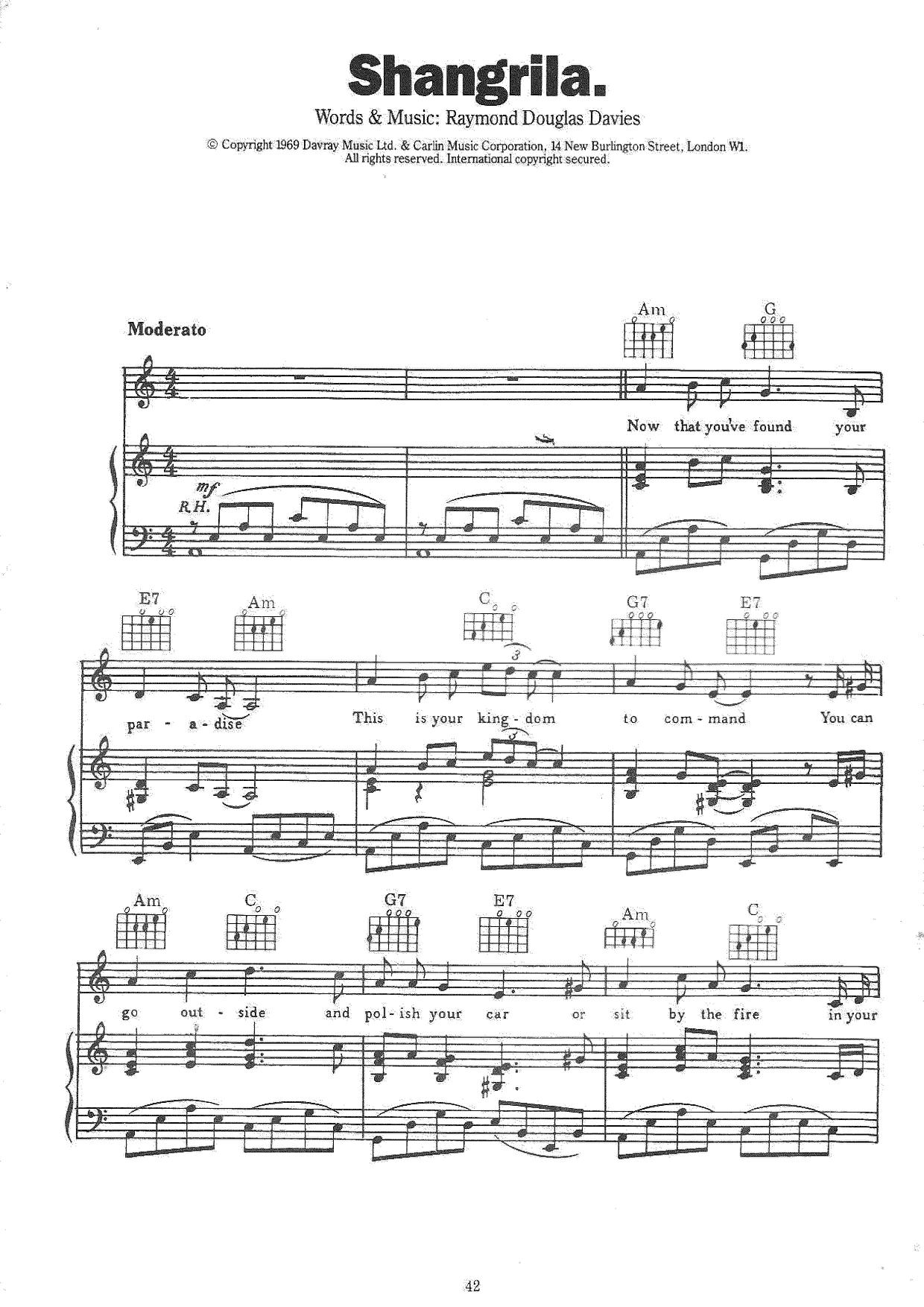 Shangri-Laピアノ譜
