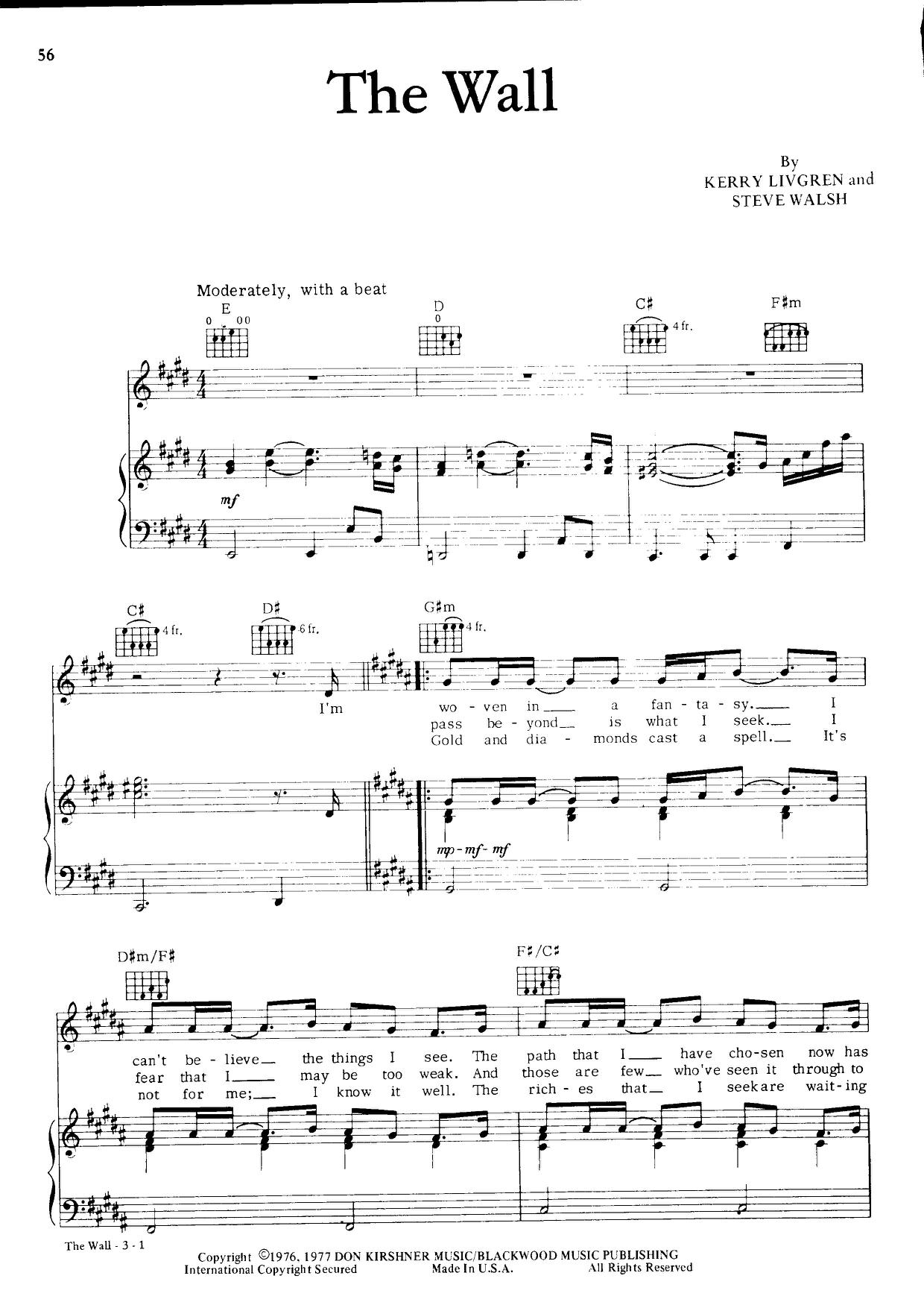 The Wall琴譜