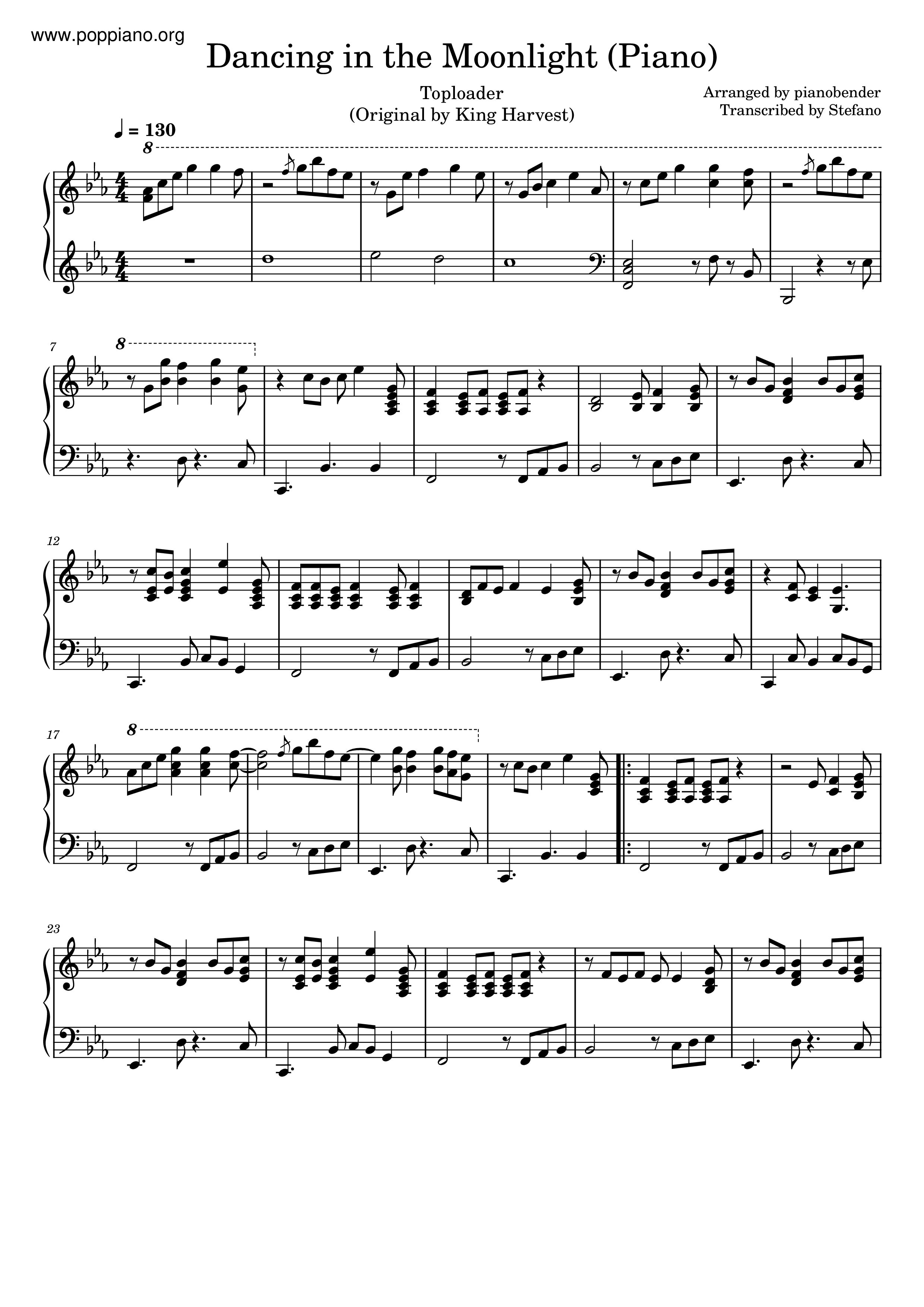 King Harvest-Dancing In The Moonlight Sheet Music pdf, - Free Score