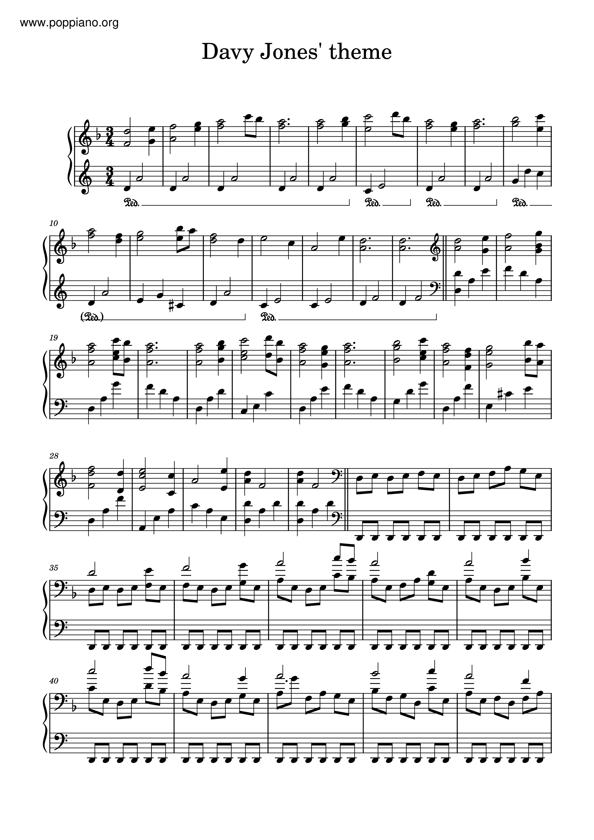 Davy Jones Score