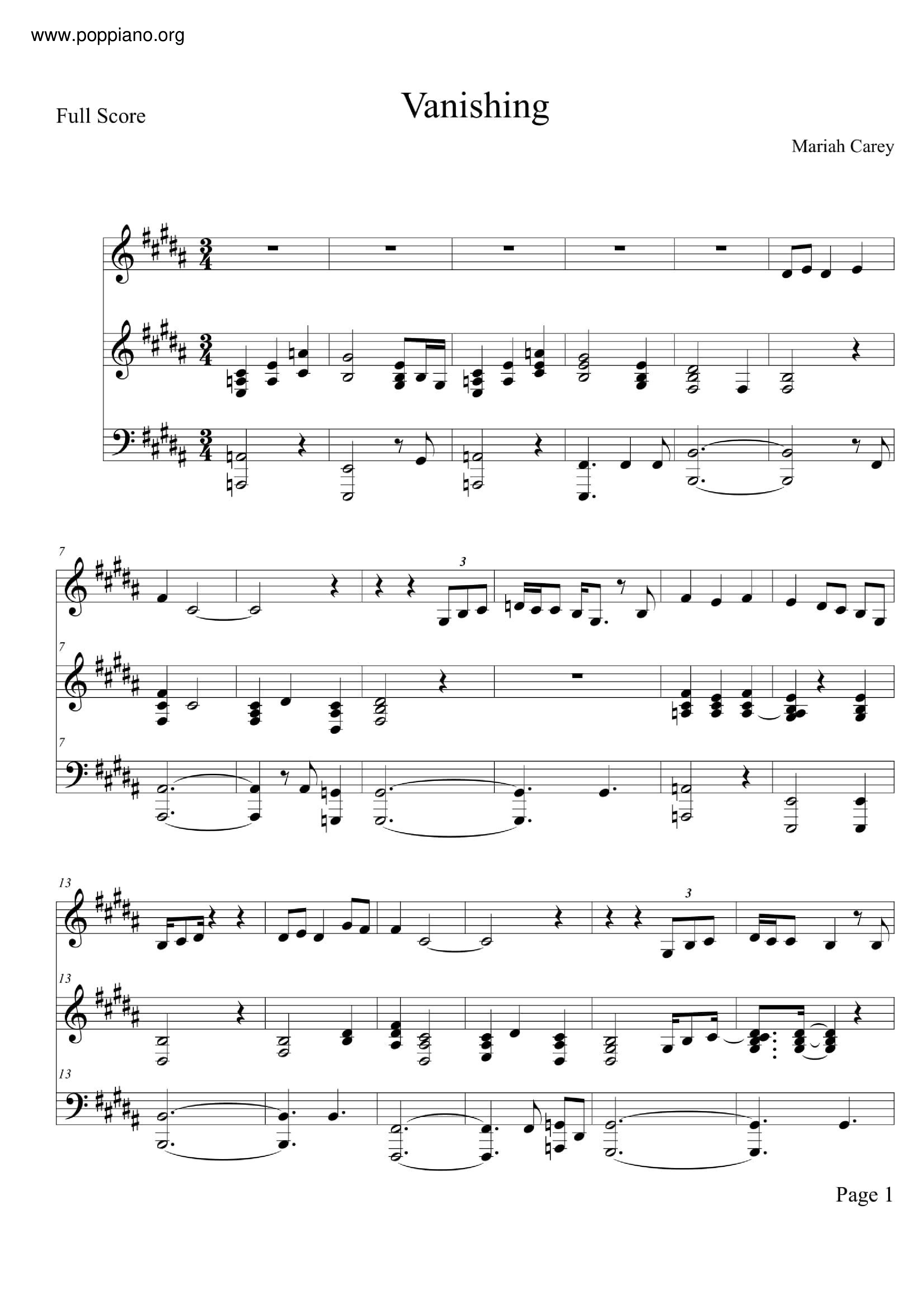 Vanishing Score