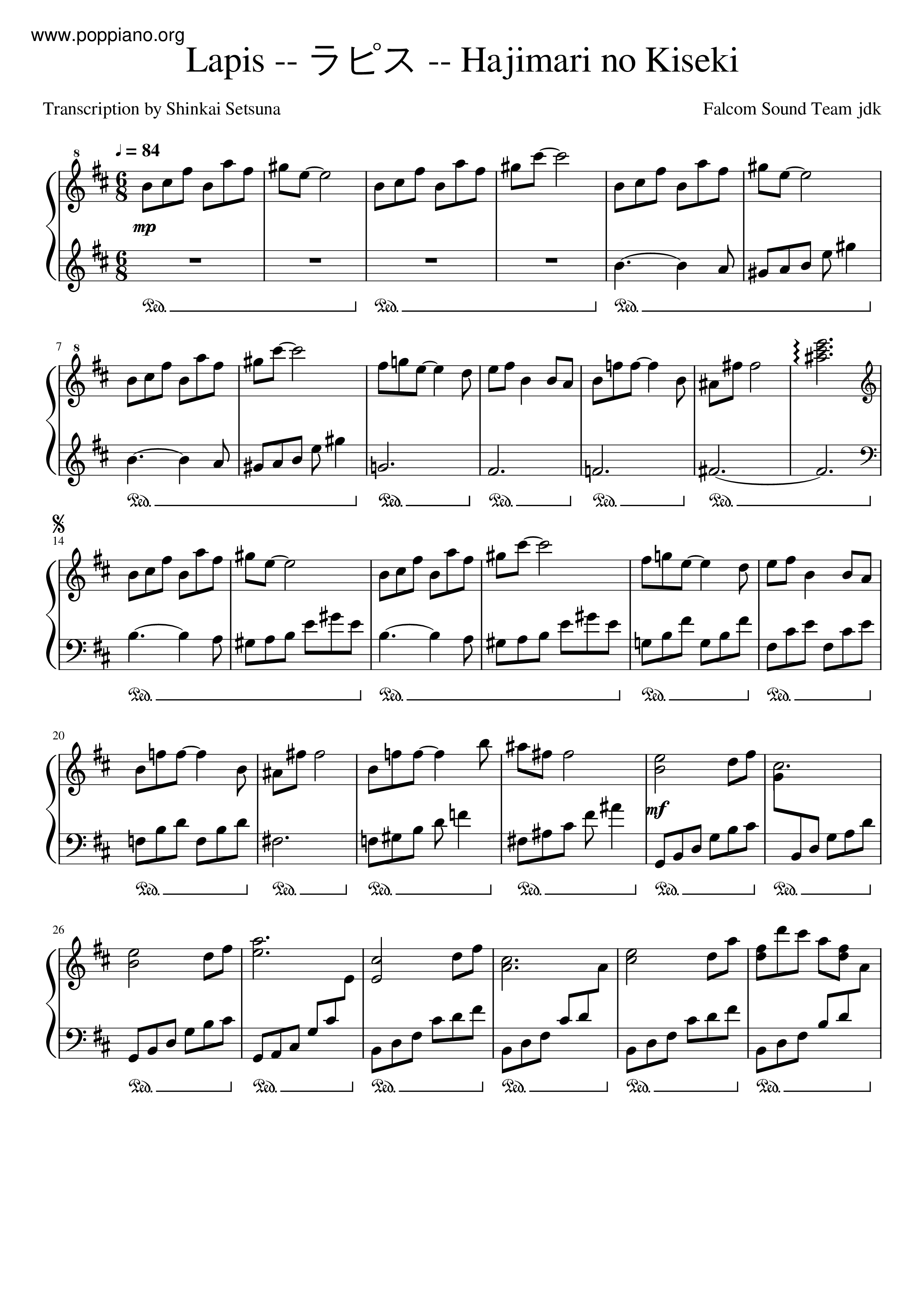 The Legend of Heroes: Trails into Reverie - Lapis Score