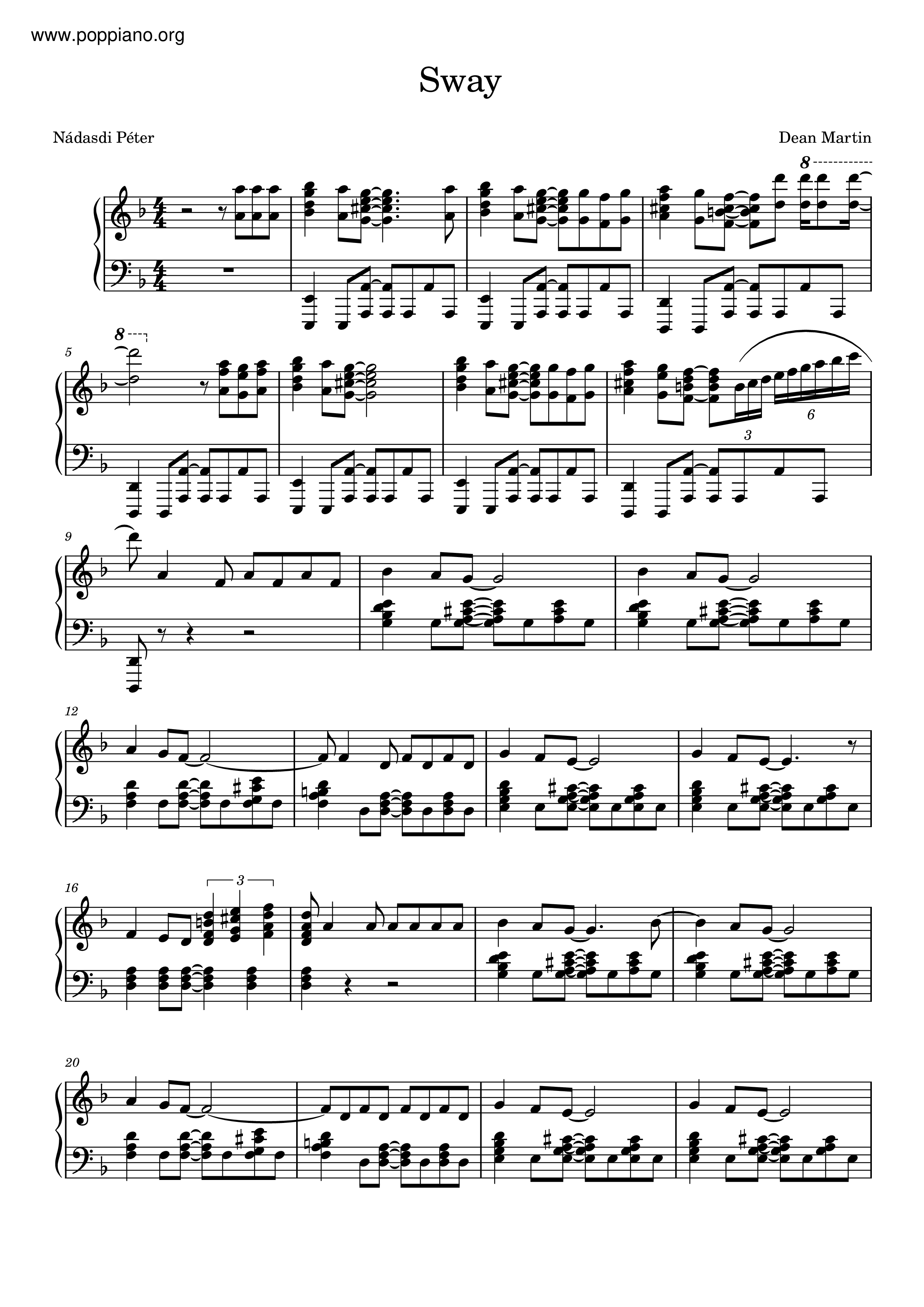 Swayピアノ譜